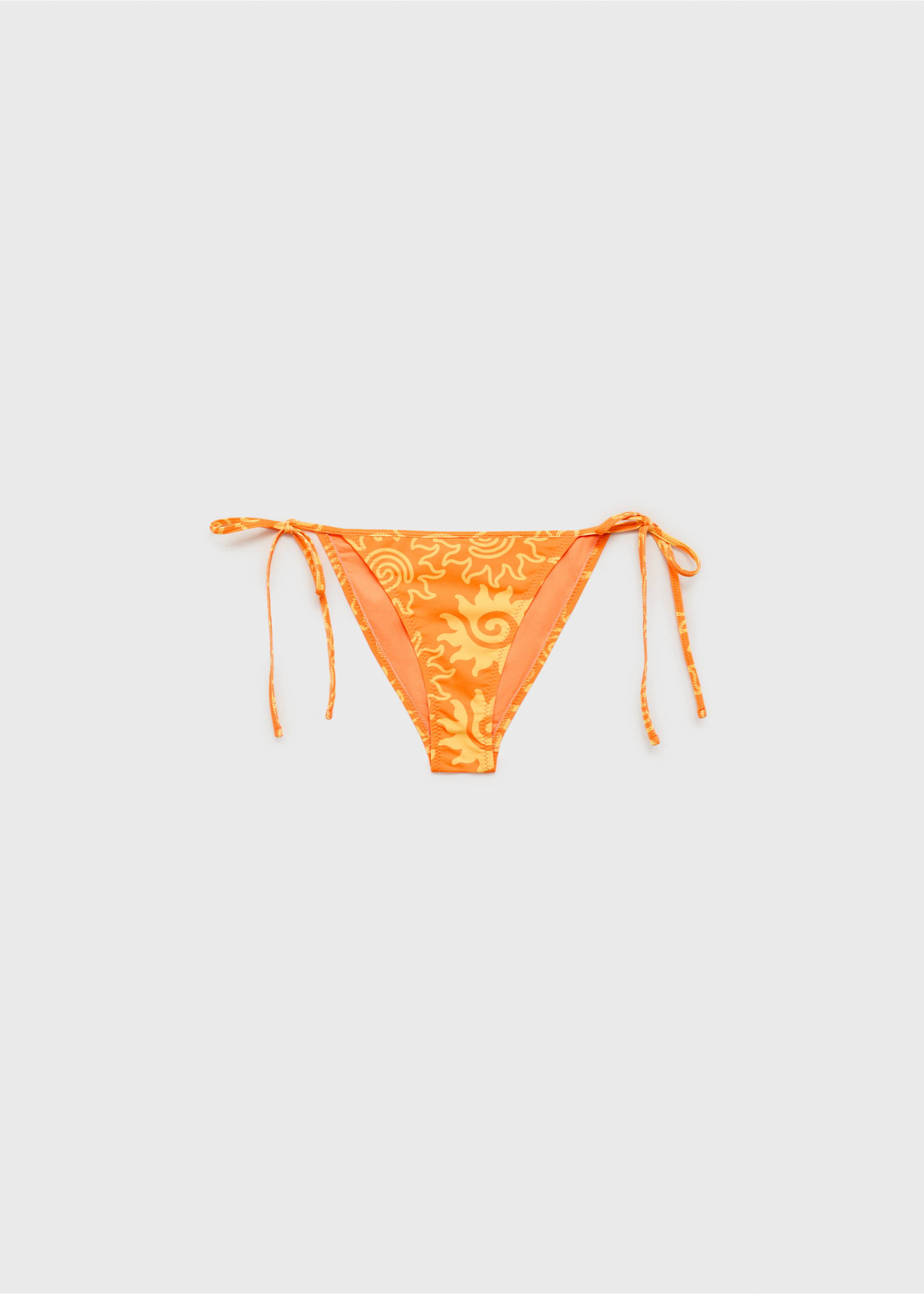 Braguita bikini estampada - Artículo sin modelo, Naranja. Ref: 87009222-00.