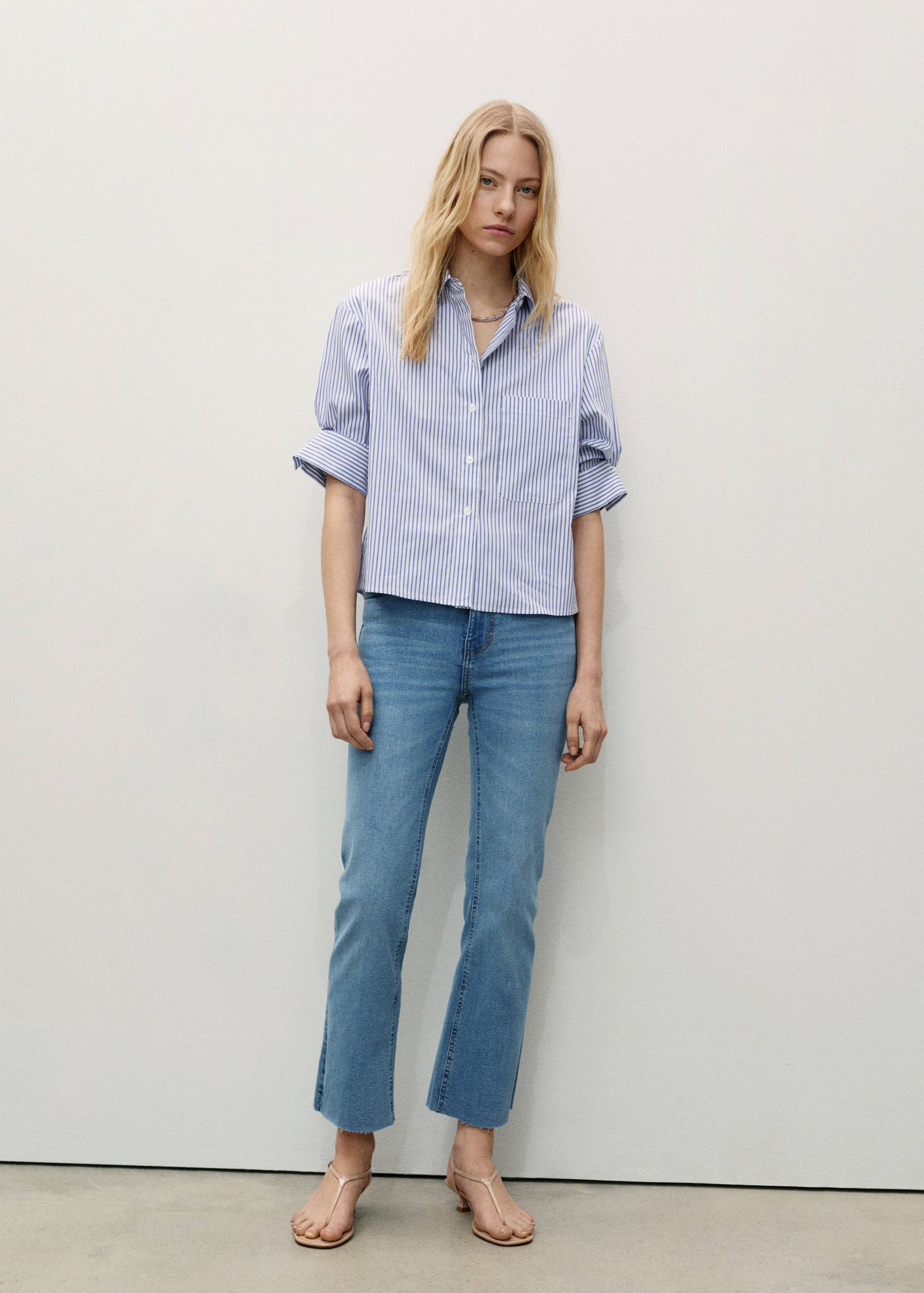 Flared-Crop-Jeans Sienna - Allgemeine Ansicht