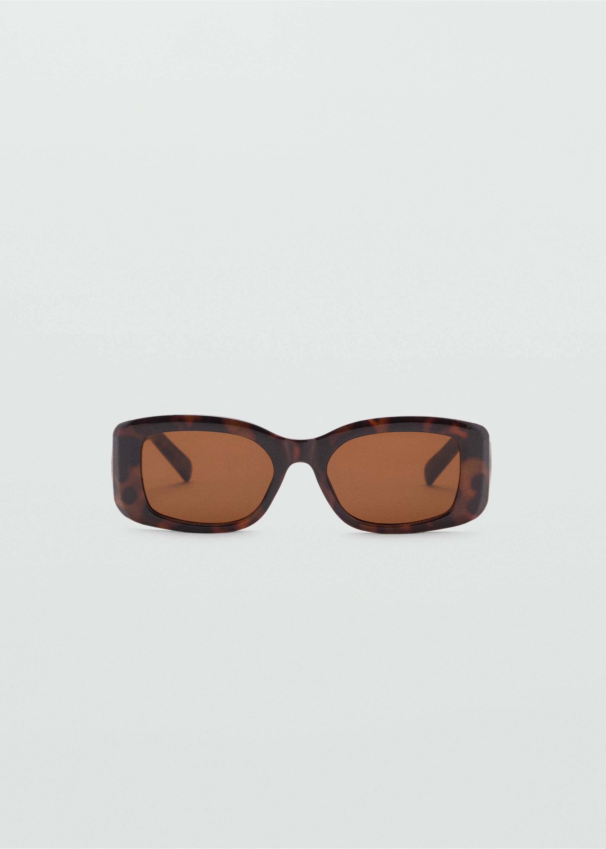 Sonnenbrille mit viereckiger Brillenfassung - Artikel ohne Model, Schokolade. Ref: 87010233-00.
