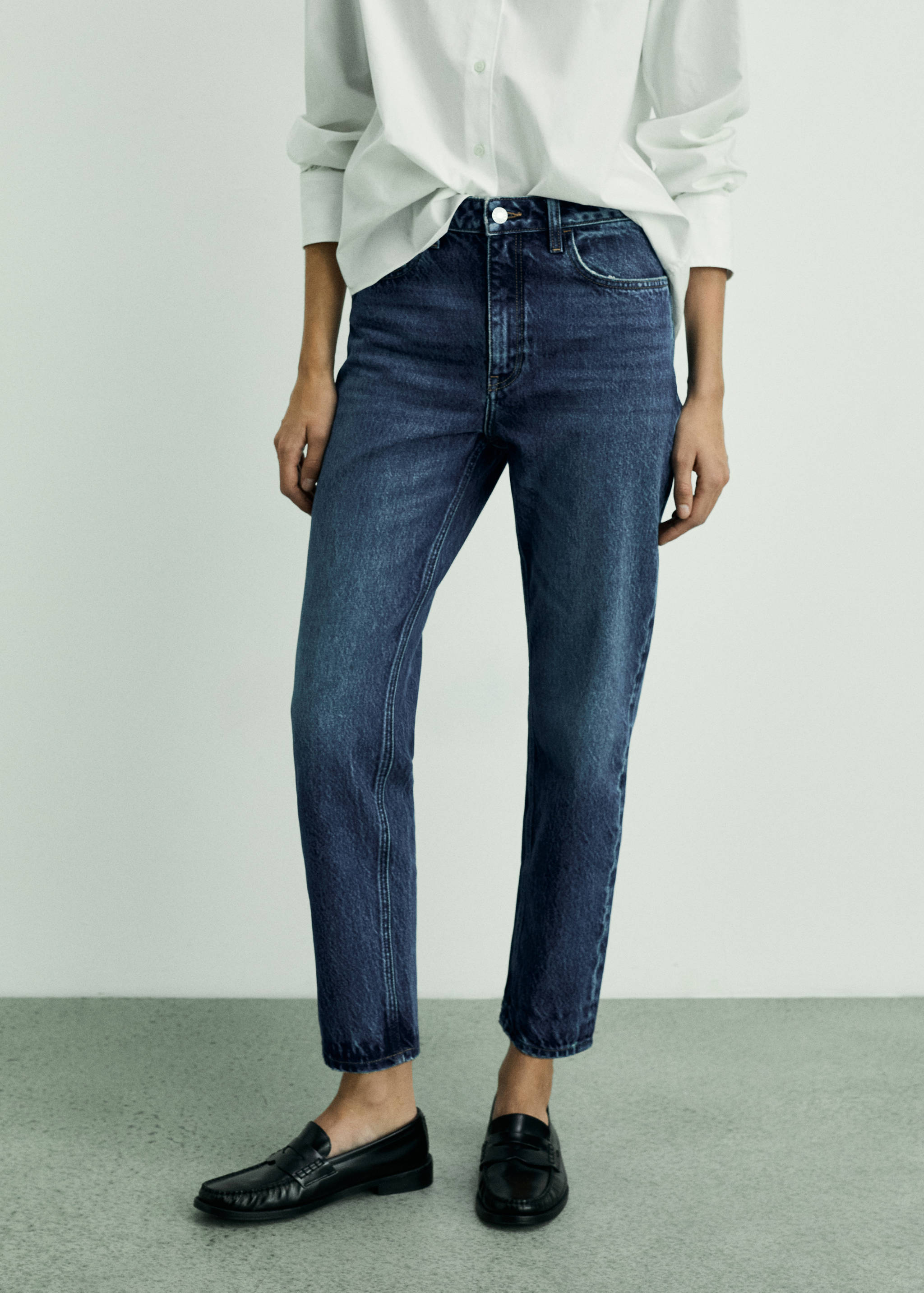 Jean Mom2000 mom taille haute - Plan moyen