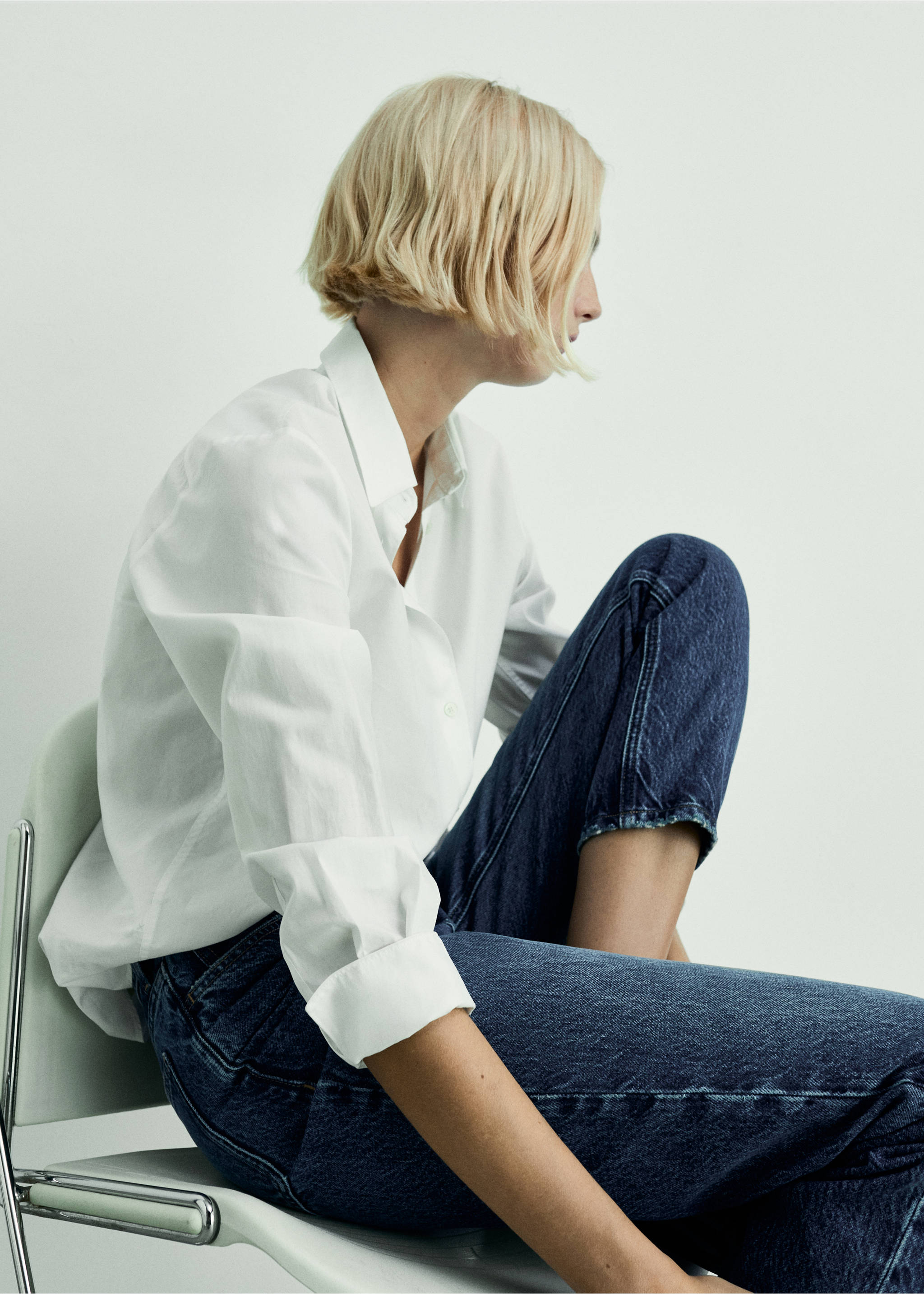 Jean Mom2000 mom taille haute - Détail de l'article 2, Bleu foncé. Ref: 87010241-00.