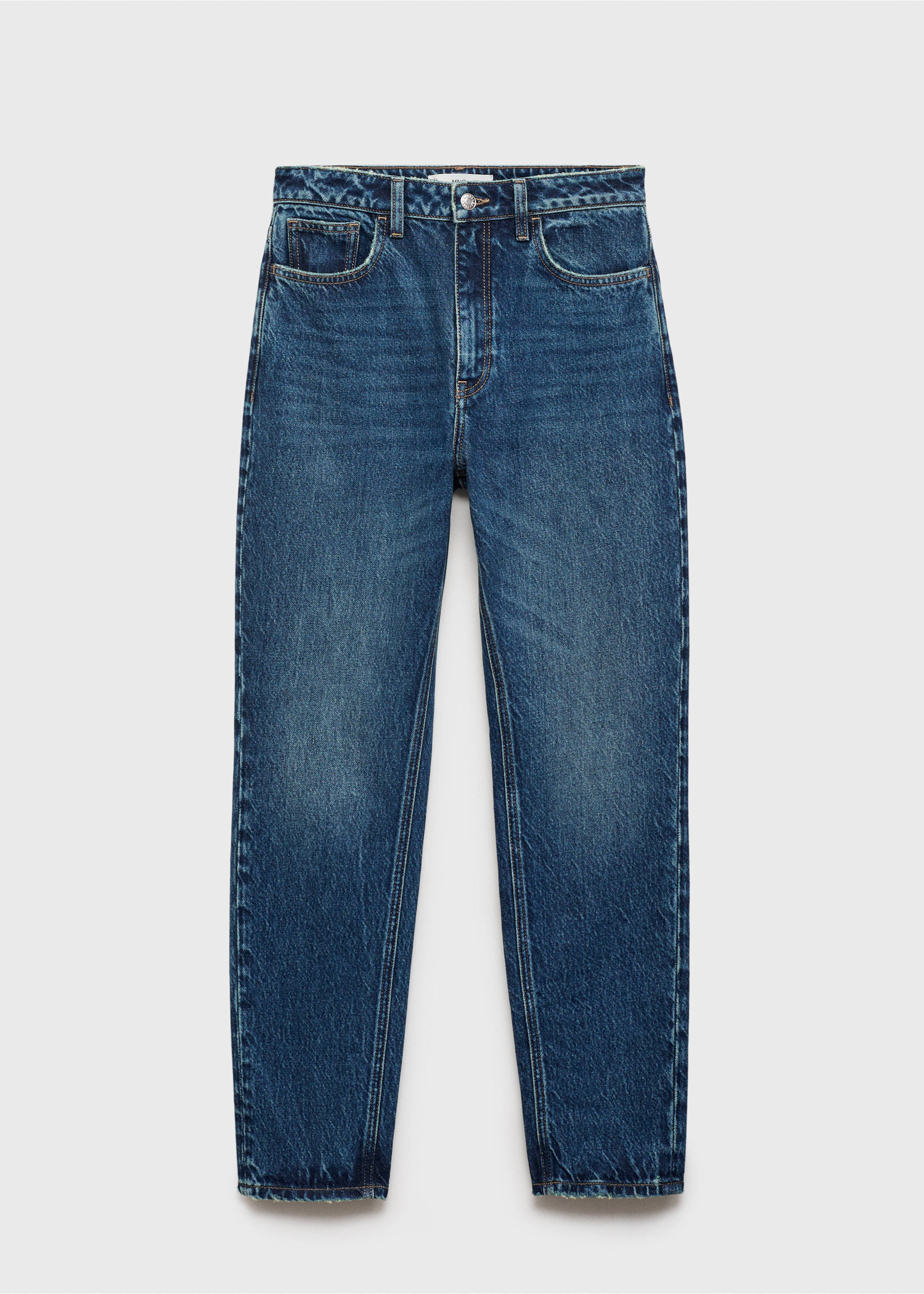 Mom2000 high-rise jeans - Article without model, Dark Blue. Ref: 87010241-00.