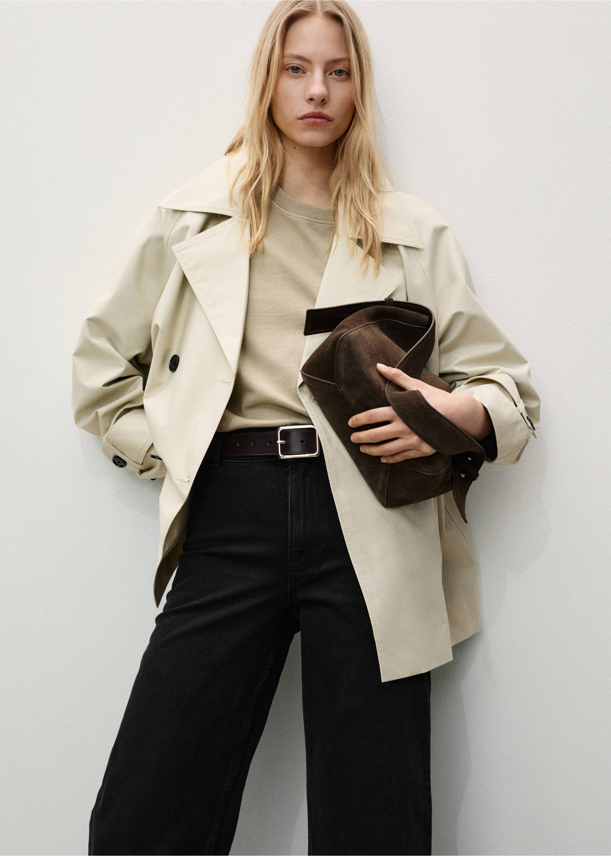 Catherin culotte high-rise jeans - Details of the article 1, Black denim. Ref: 87010243-00.