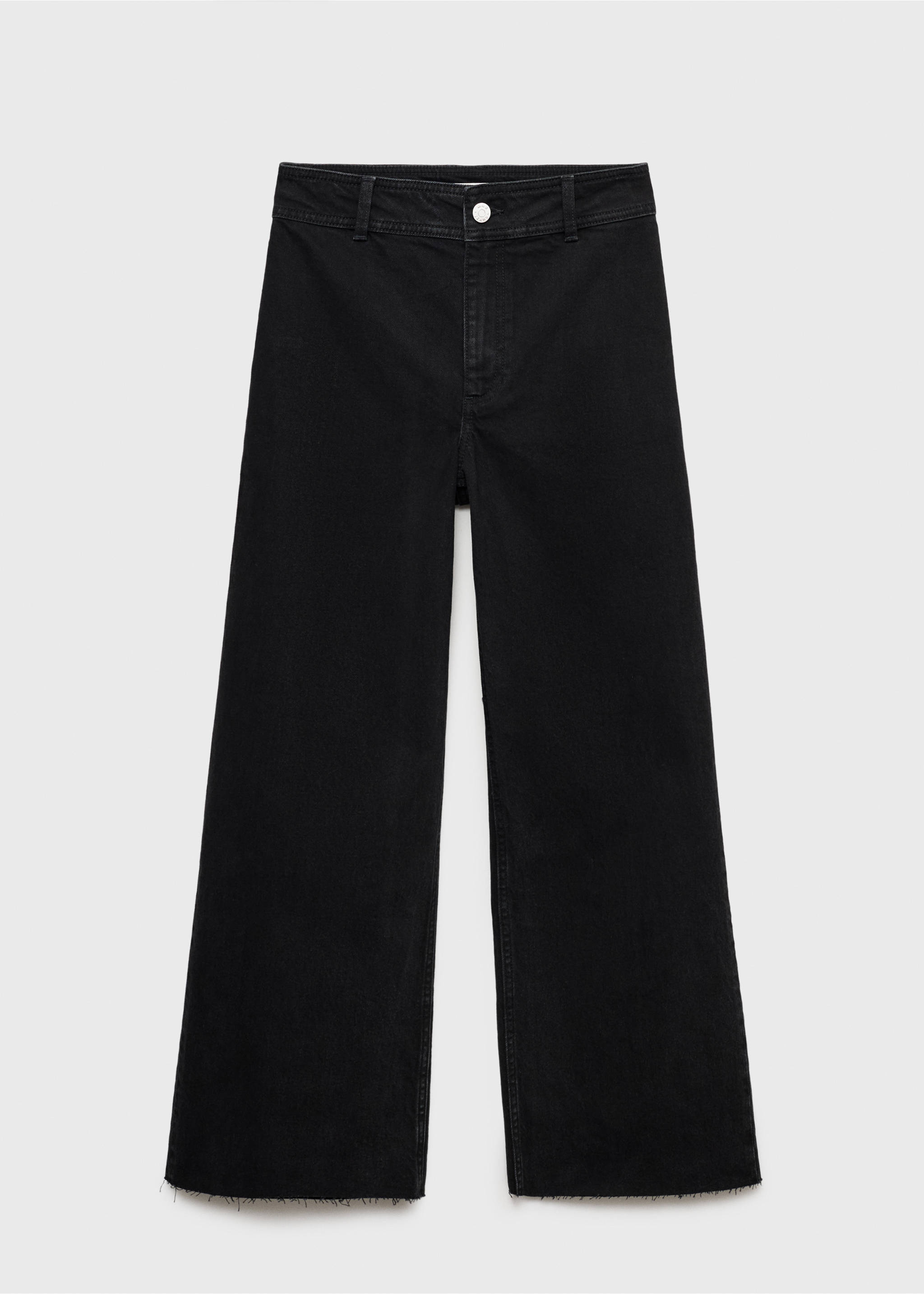 Catherin culotte high-rise jeans - Article without model, Black denim. Ref: 87010243-00.