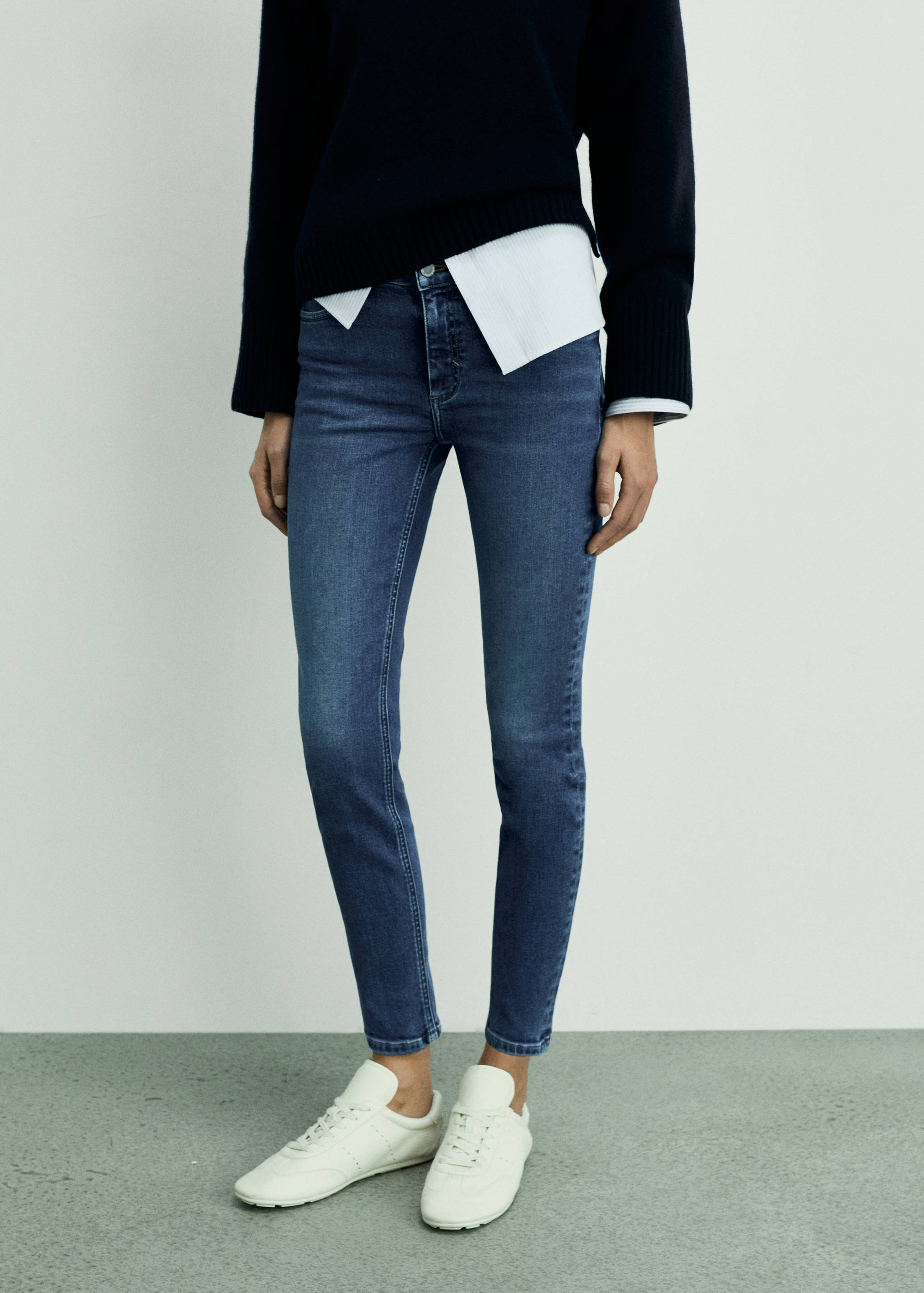 Mid-rise skinny jeans - Medium plane