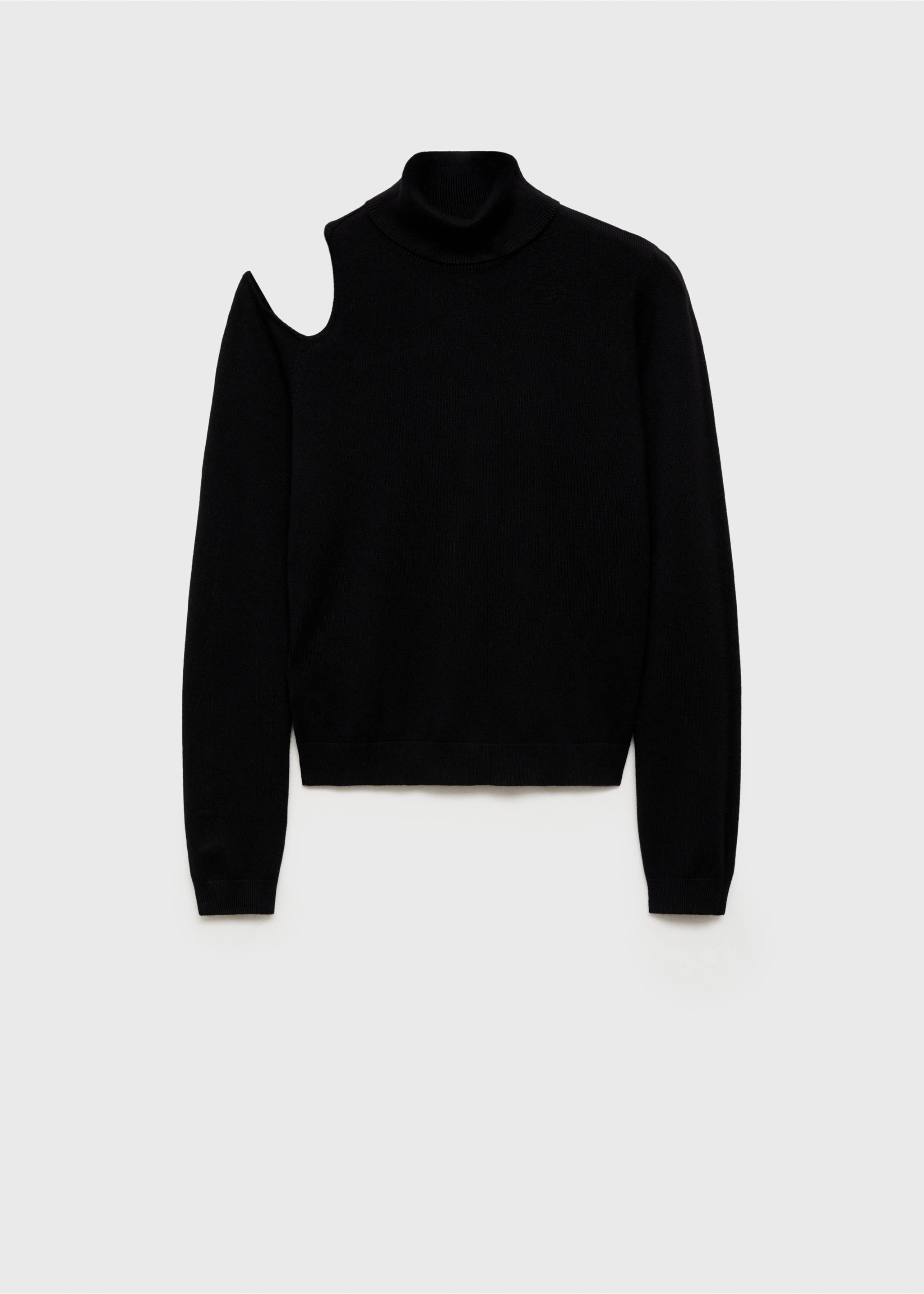 Pull-over asymétrique ouverture épaule - Article sans modèle, Noir. Ref: 87010250-00.