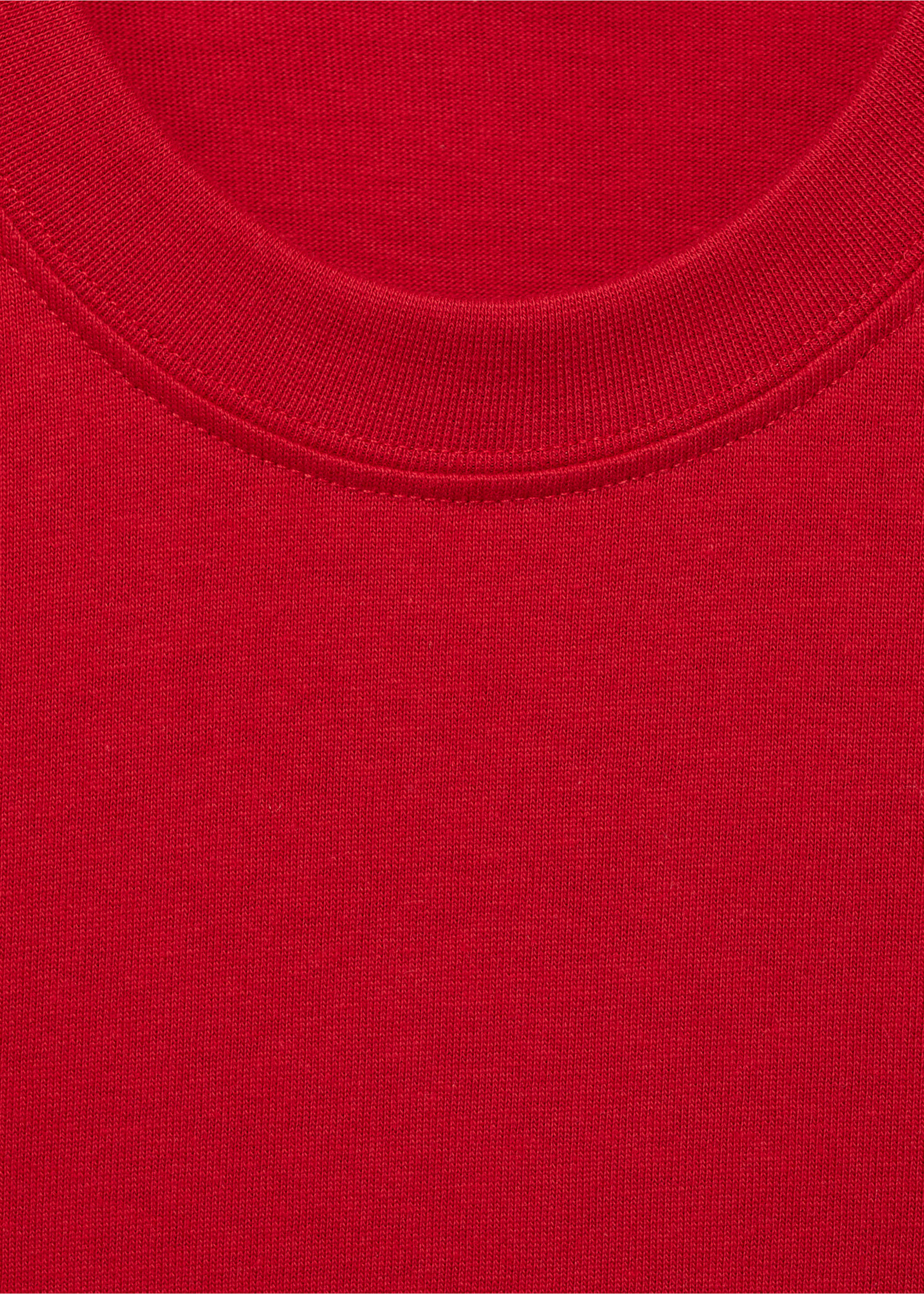 T-shirt 100 % coton imprimé texte - Détail de l'article 8, Rouge. Ref: 87010253-00.