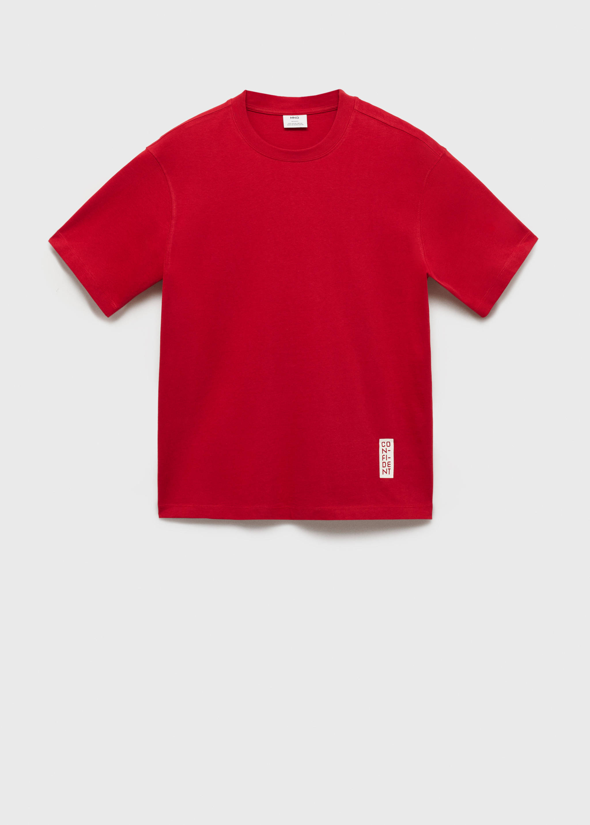 T-shirt 100 % coton imprimé texte - Article sans modèle