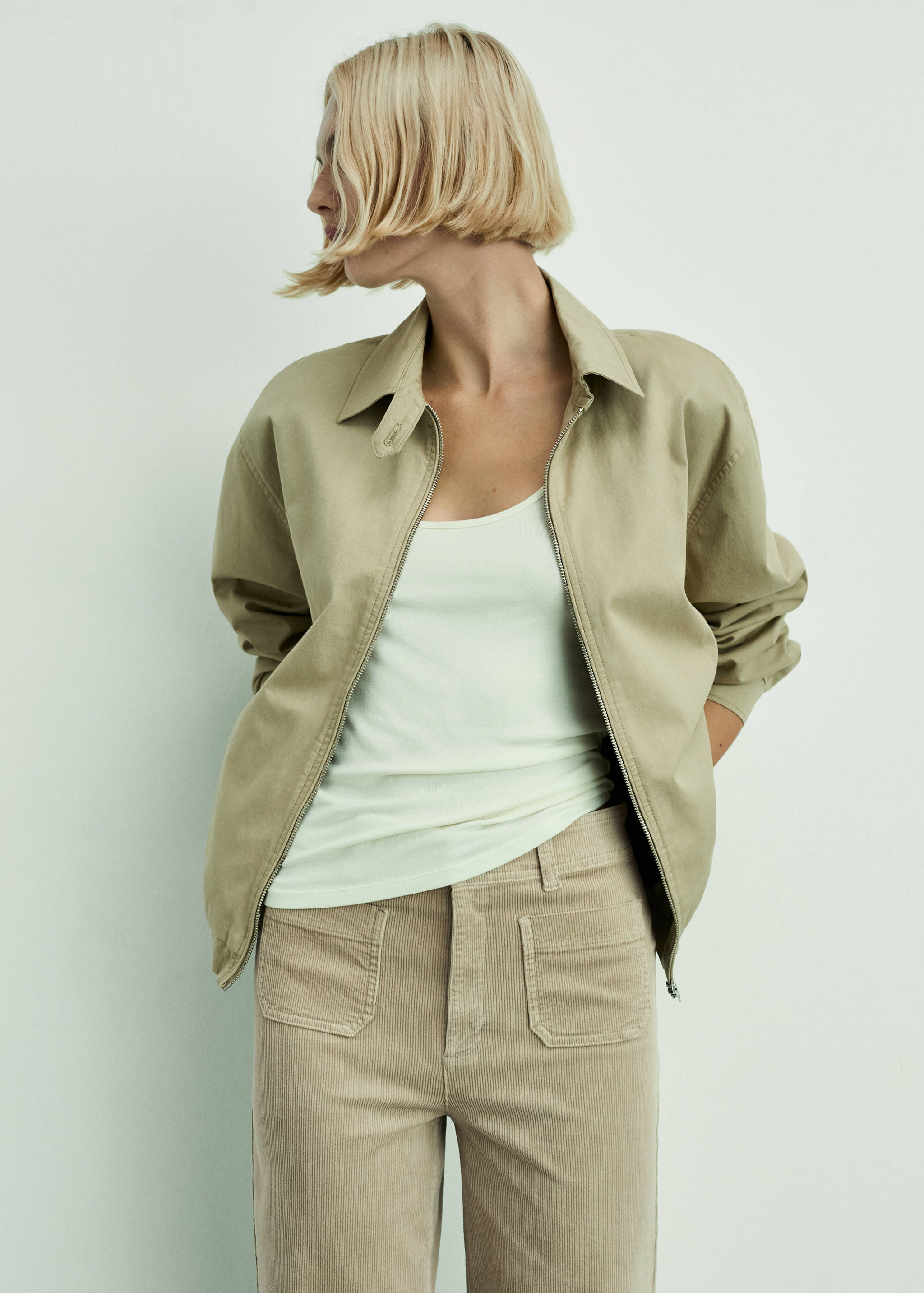 Pantalon Catherin style jupe-culotte velours côtelé - Détail de l'article 1