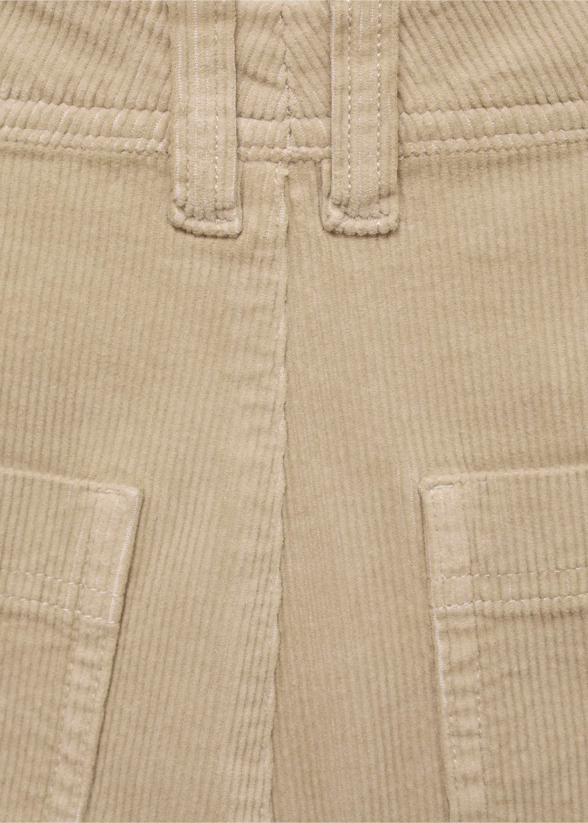 Calças Catherin culotte de bombazina - Pormenor do artigo 0, Cru. Ref: 87010256-00.