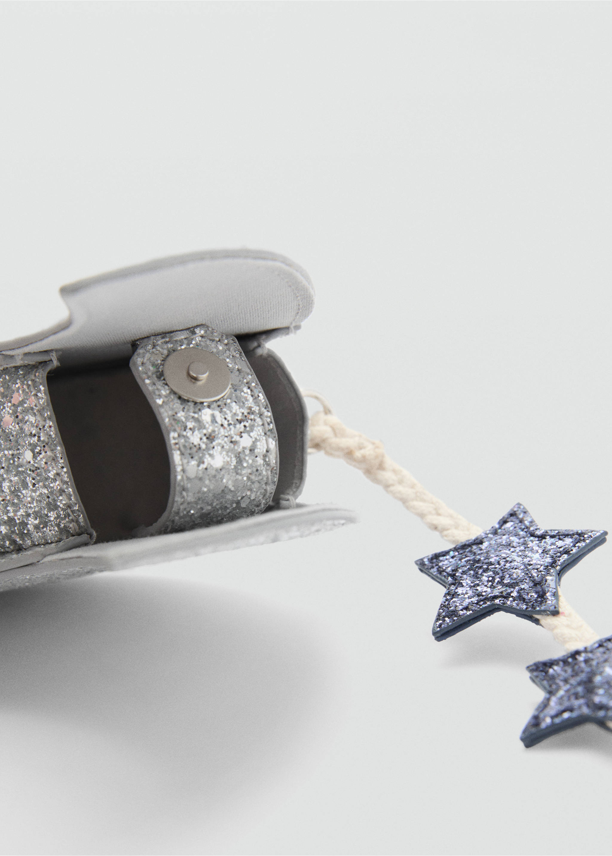 Mond-Handtasche mit Glitzer - Detail des Artikels 2, Silber. Ref: 87010268-00.