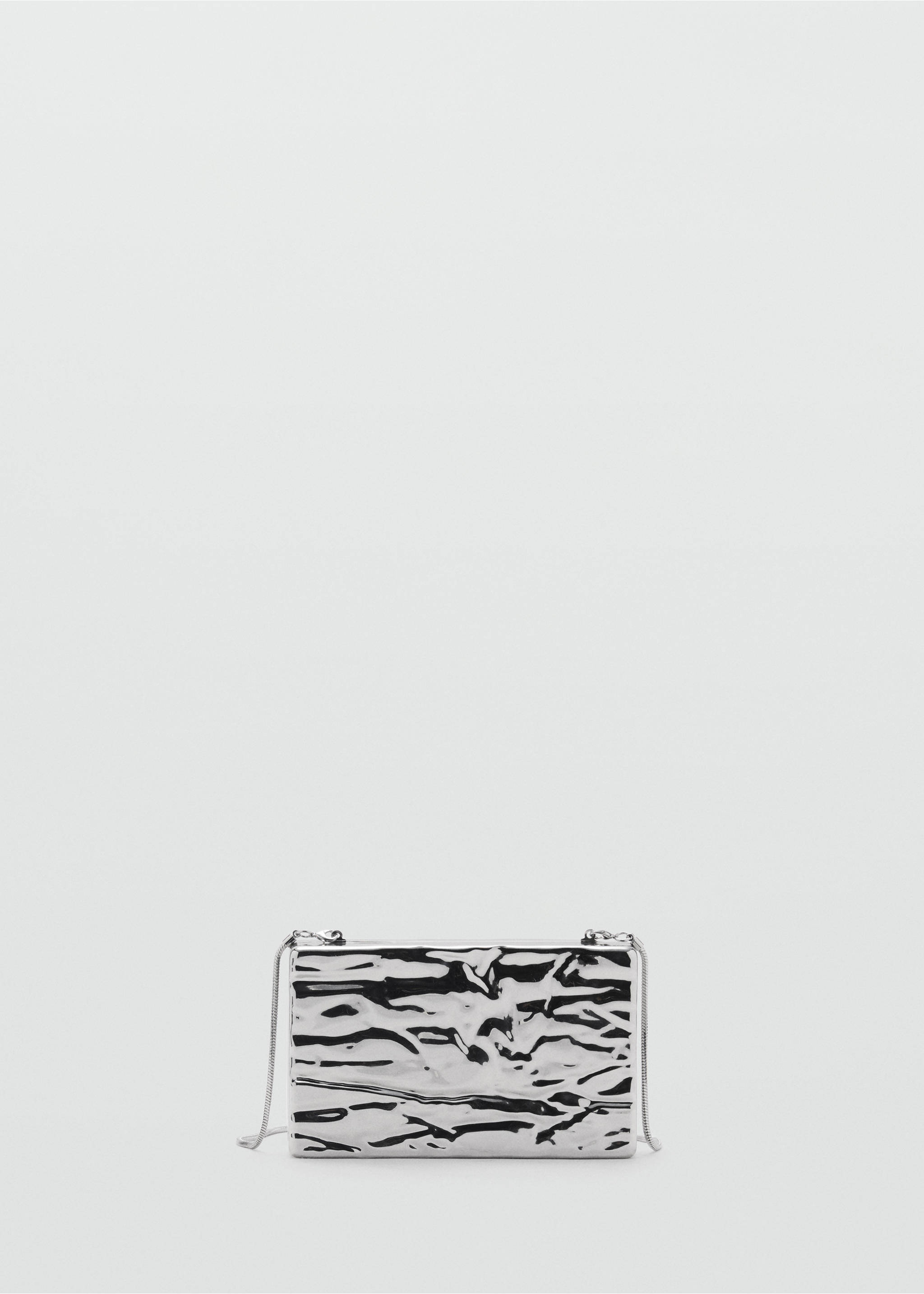 Bolso clutch textura - Artículo sin modelo, Plata. Ref: 87010277-00.