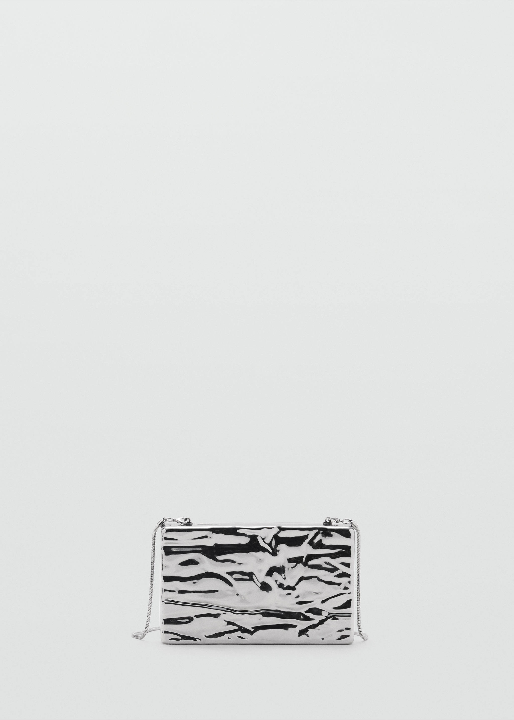 Sac pochette texturé - Article sans modèle, Argent. Ref: 87010277-00.