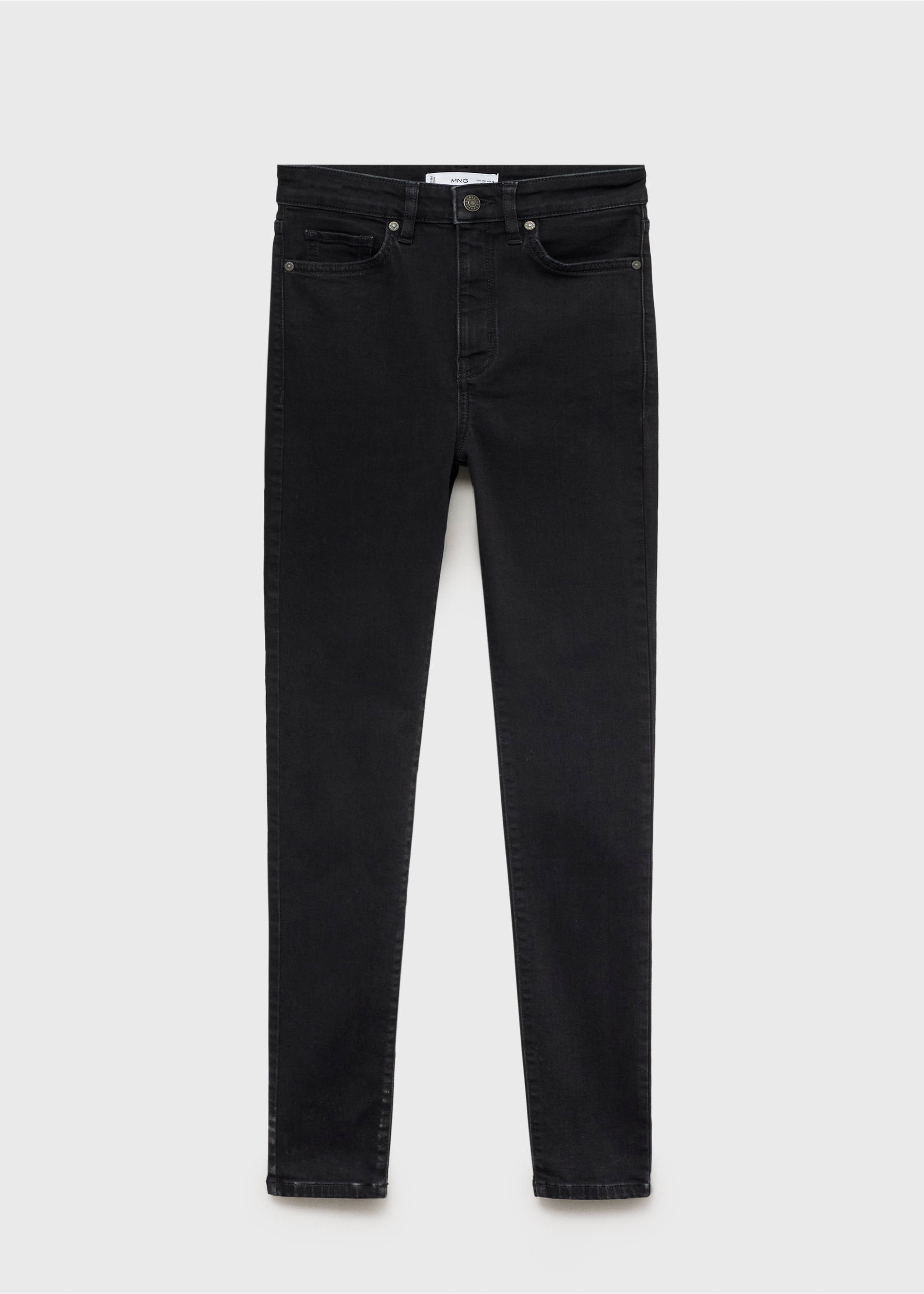 Skinny traperice visokog struka - Artikl bez modela, Crni denim. Ref: 87010285-00.