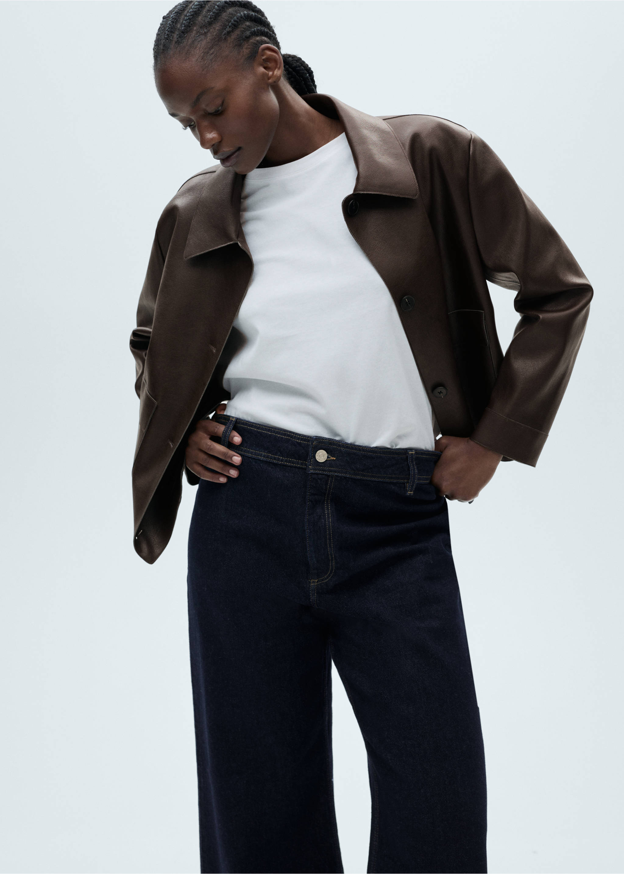 Jeans Catherin culotte rinse wash - Detalle del artículo 5, Azul. Ref: 87010287-00.