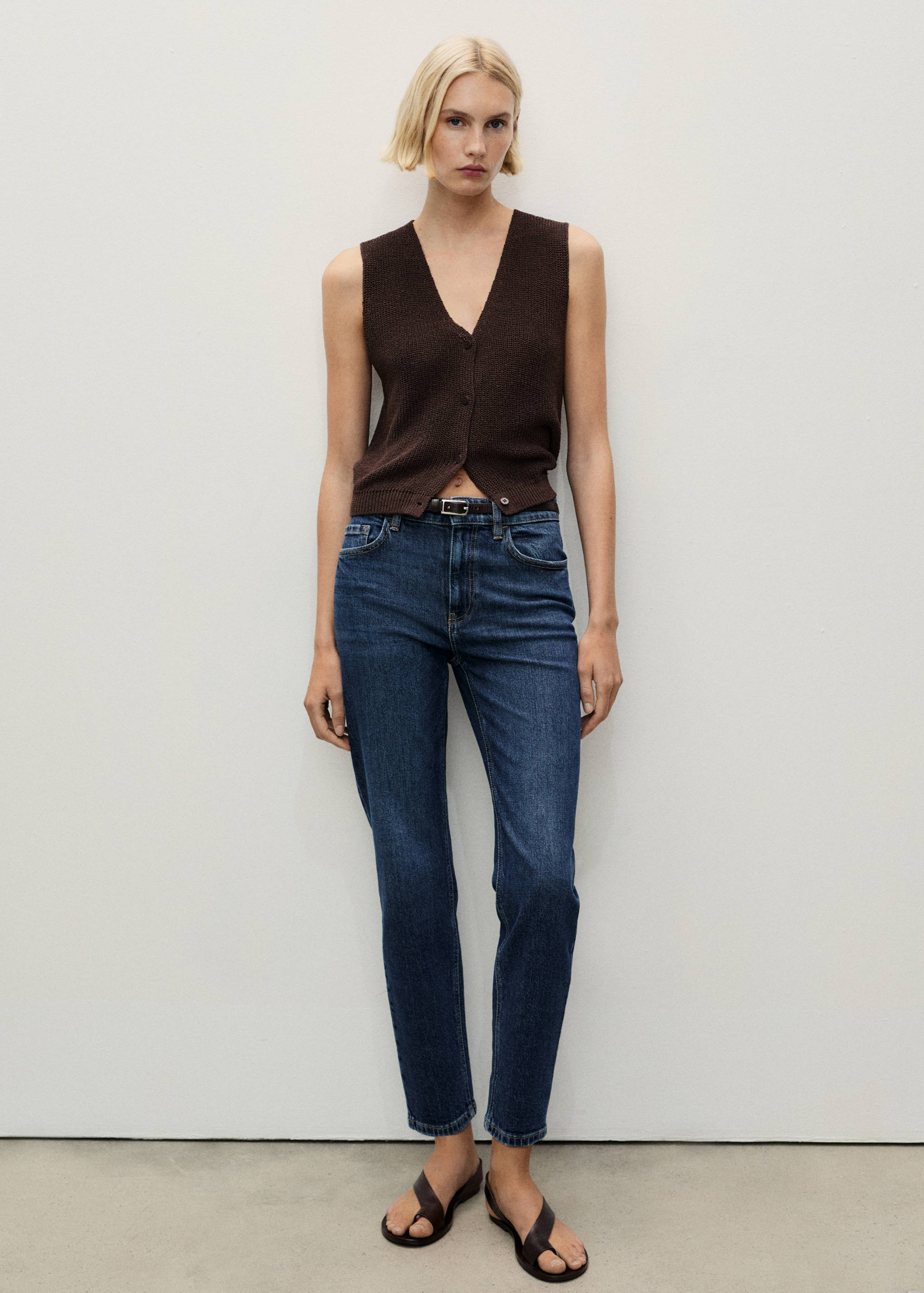 Newmom comfort high-waist jeans - Overzichtstekening