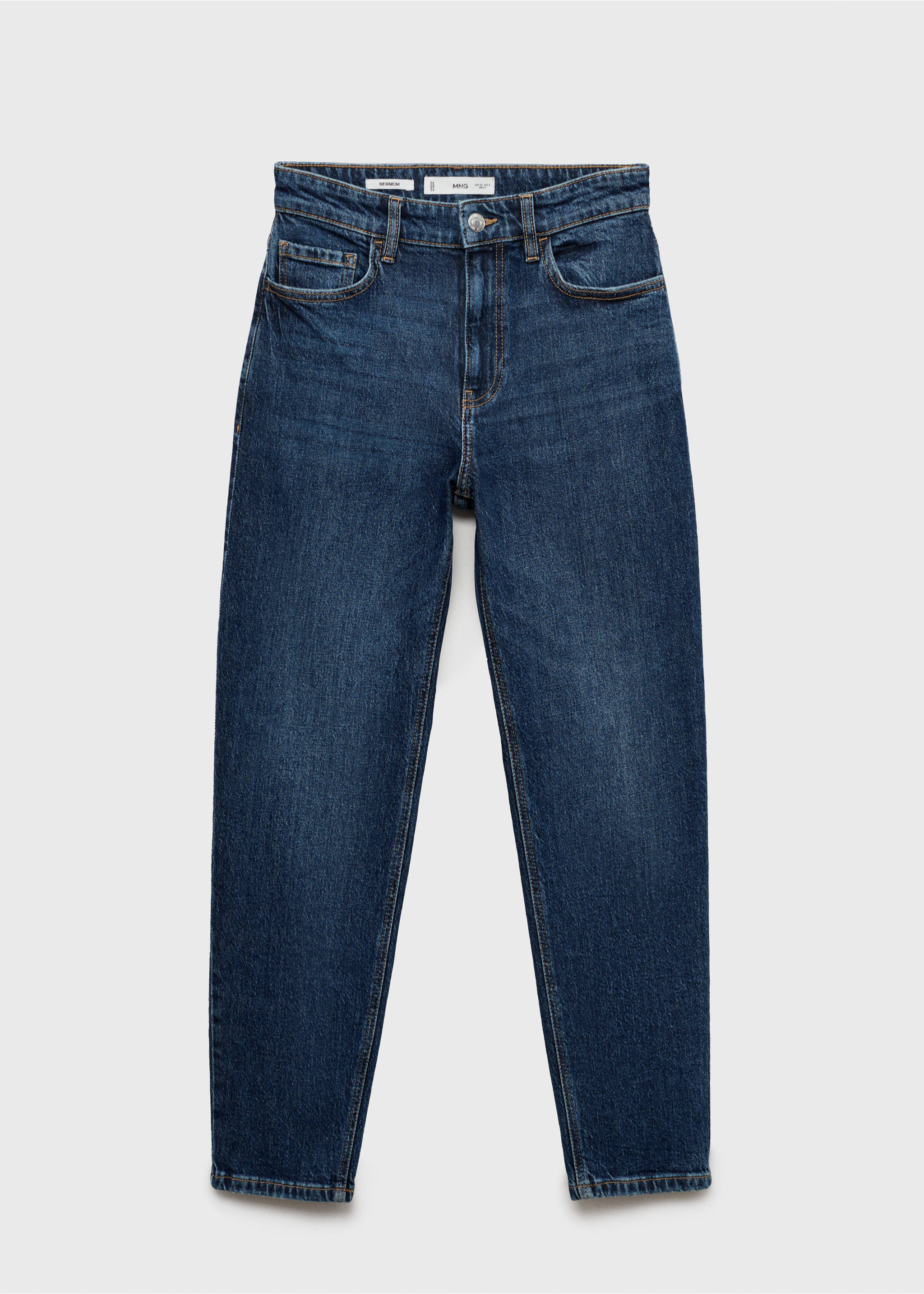 Newmom comfort high-rise jeans - Article without model, Dark Blue. Ref: 87010289-00.