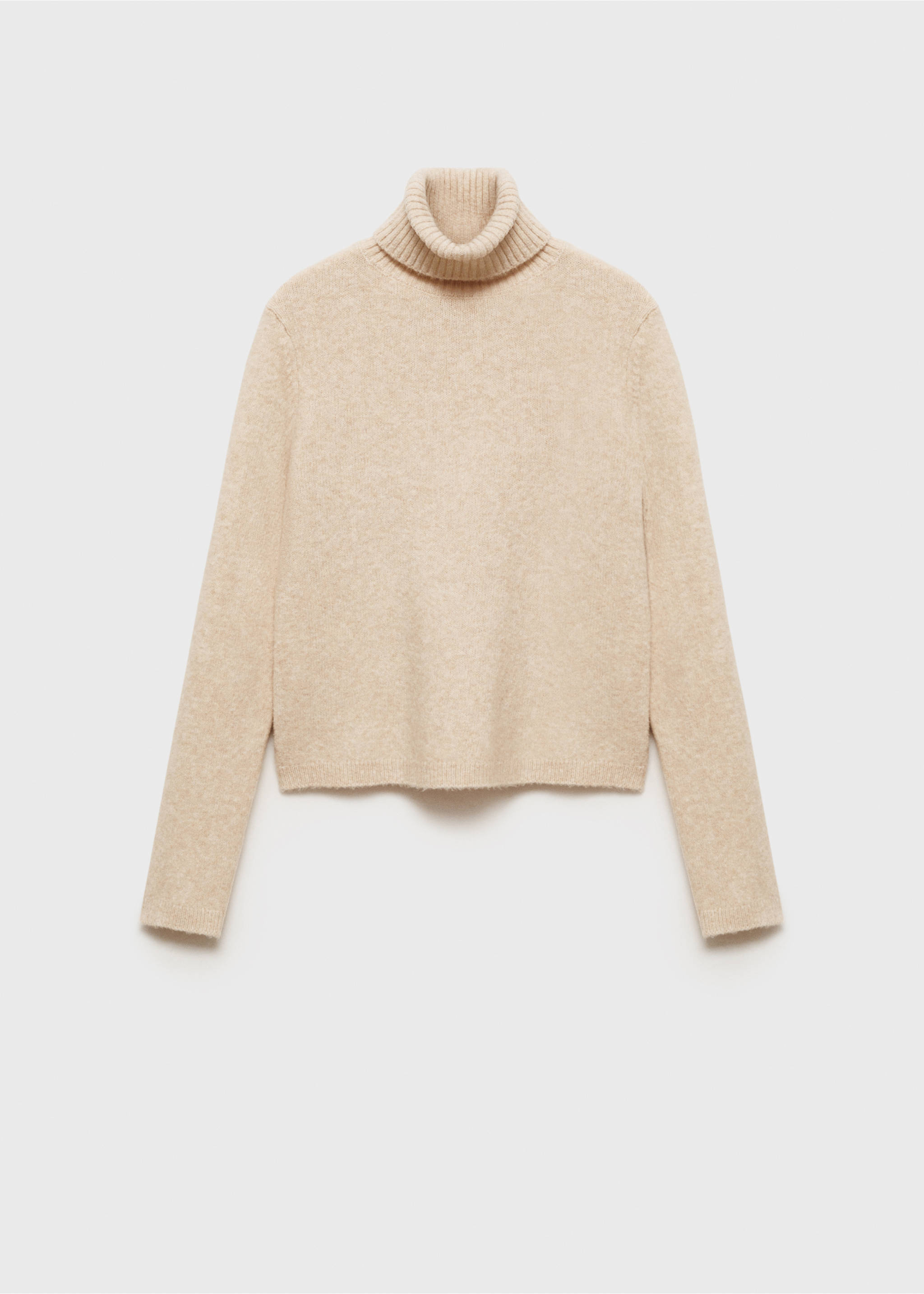 Turtle neck sweater - Article without model, Ecru. Ref: 87010290-00.