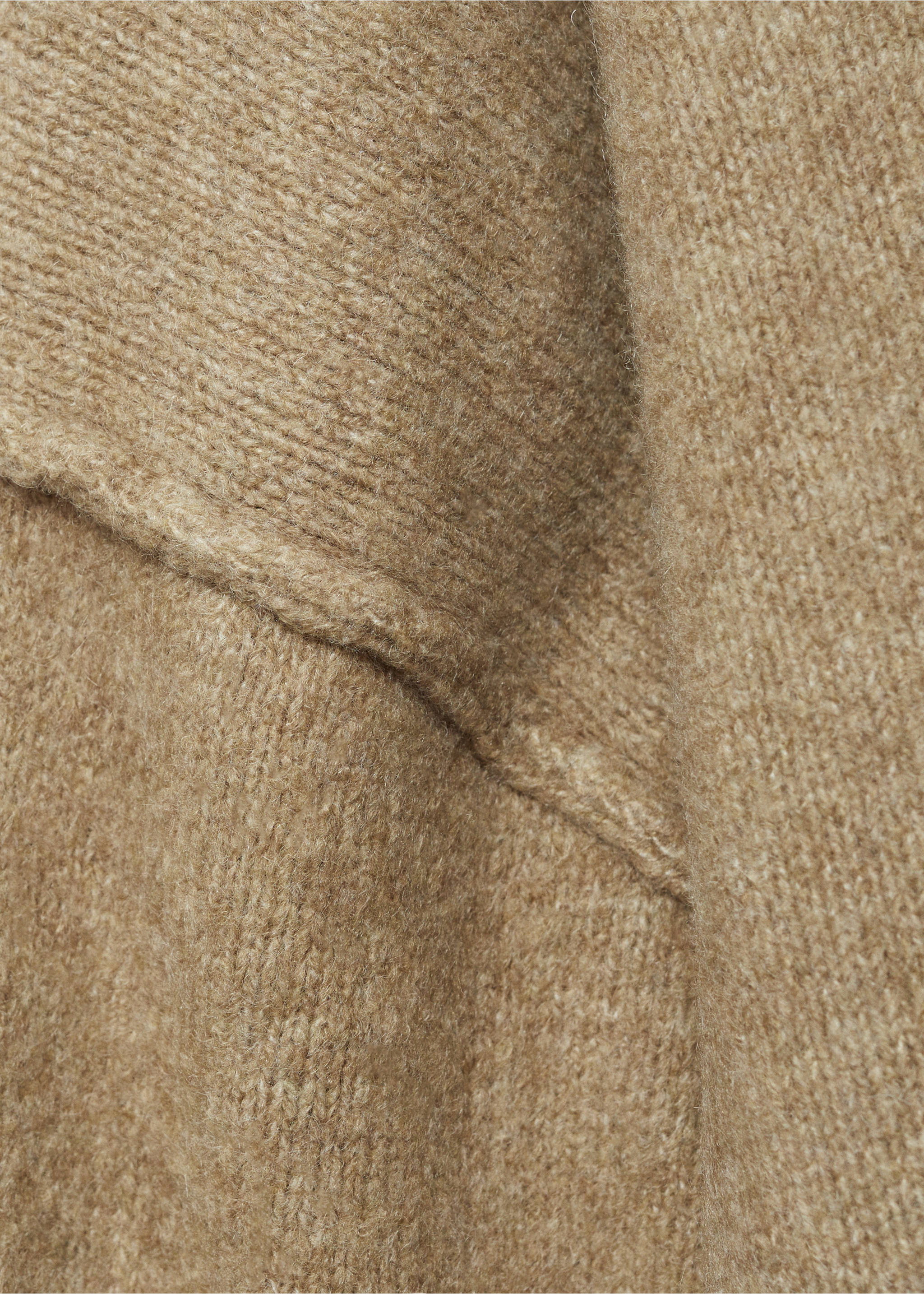 Rolled-up sleeves sweater - Details of the article 8, Medium Green. Ref: 87010291-00.