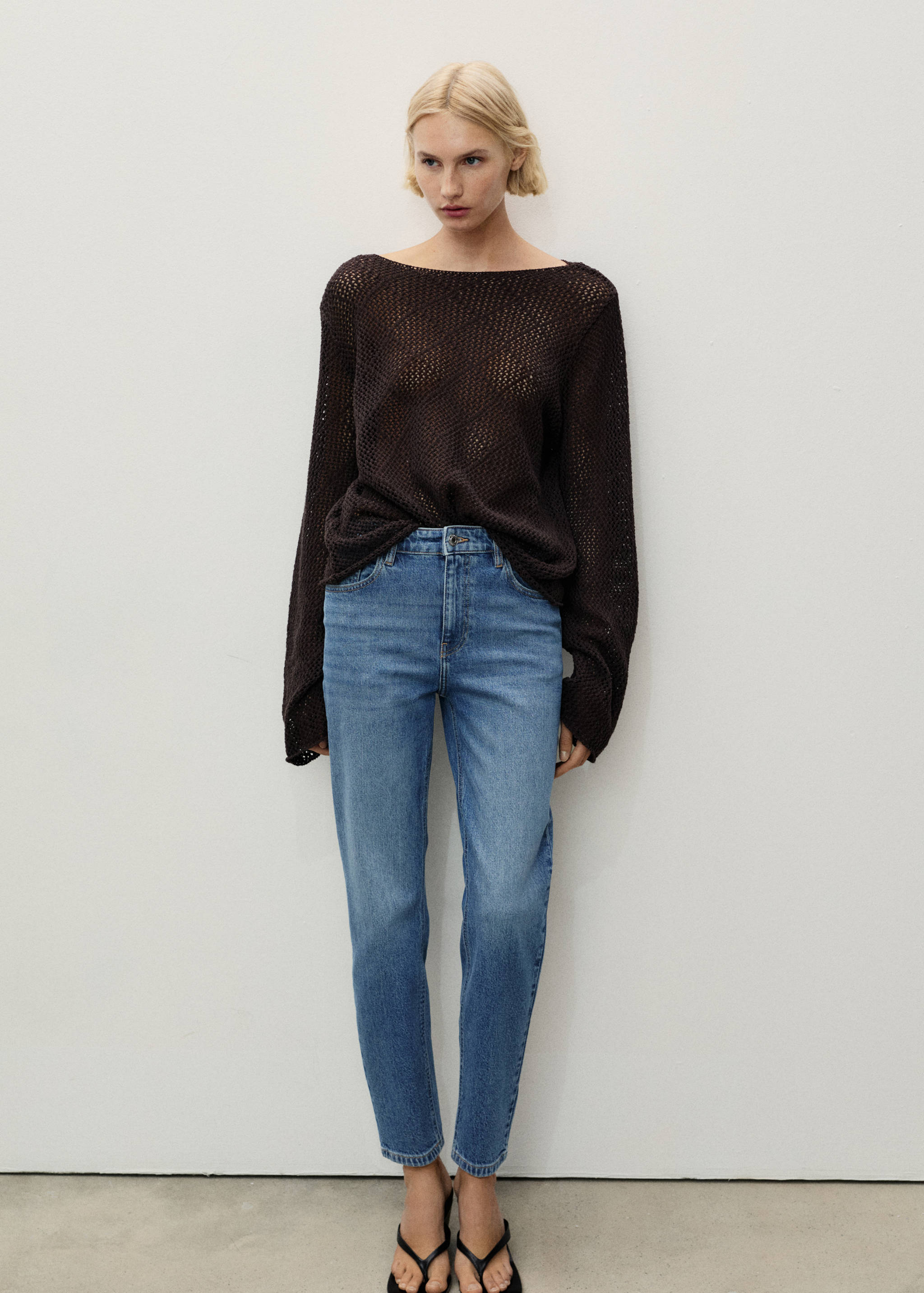 Jean Newmom confort taille haute - Plan général