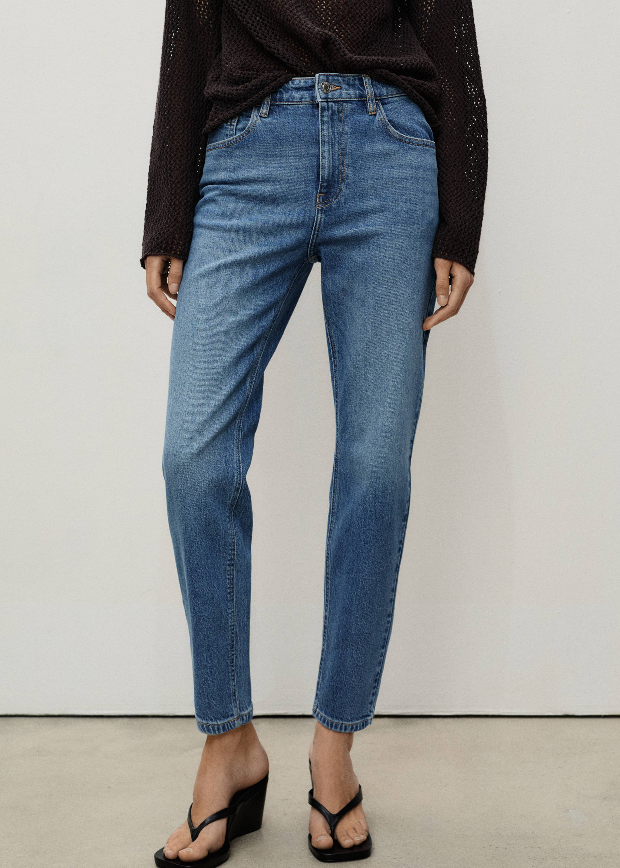 Jean Newmom confort taille haute - Plan moyen