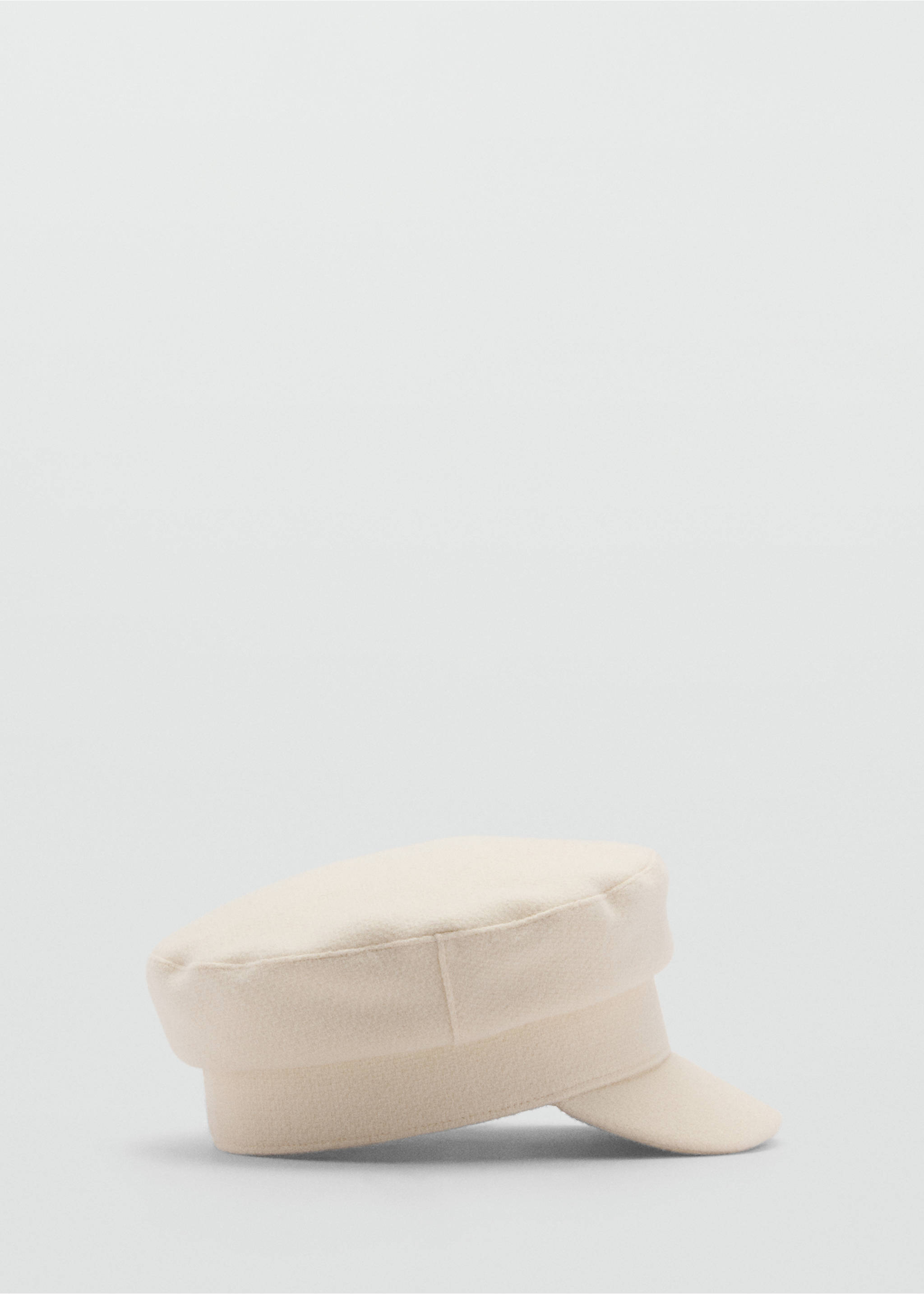 Plain baker cap - Article without model, Ecru. Ref: 87010295-00.