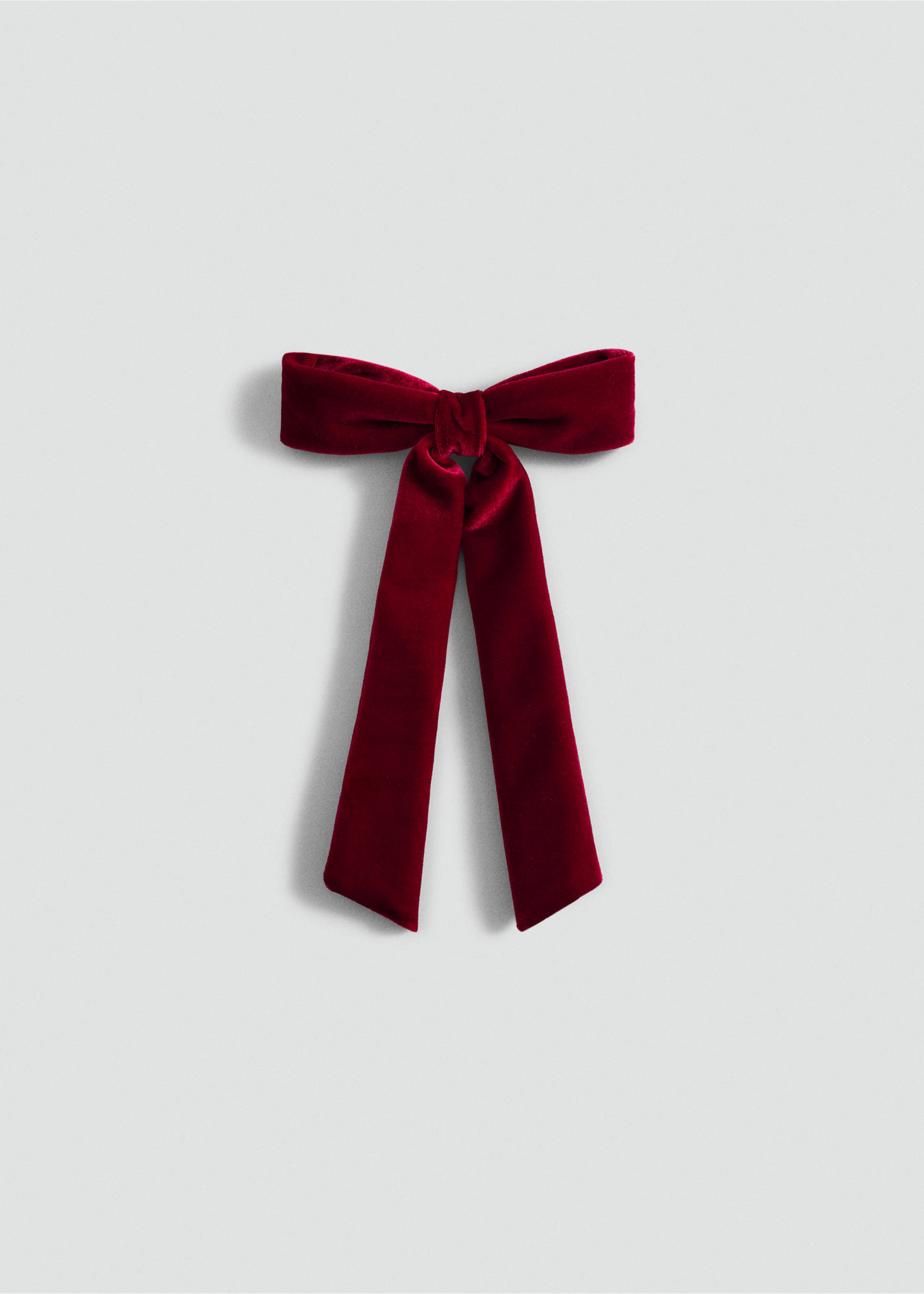 Pasador lazo terciopelo - Artículo sin modelo, Rojo. Ref: 87010304-00.