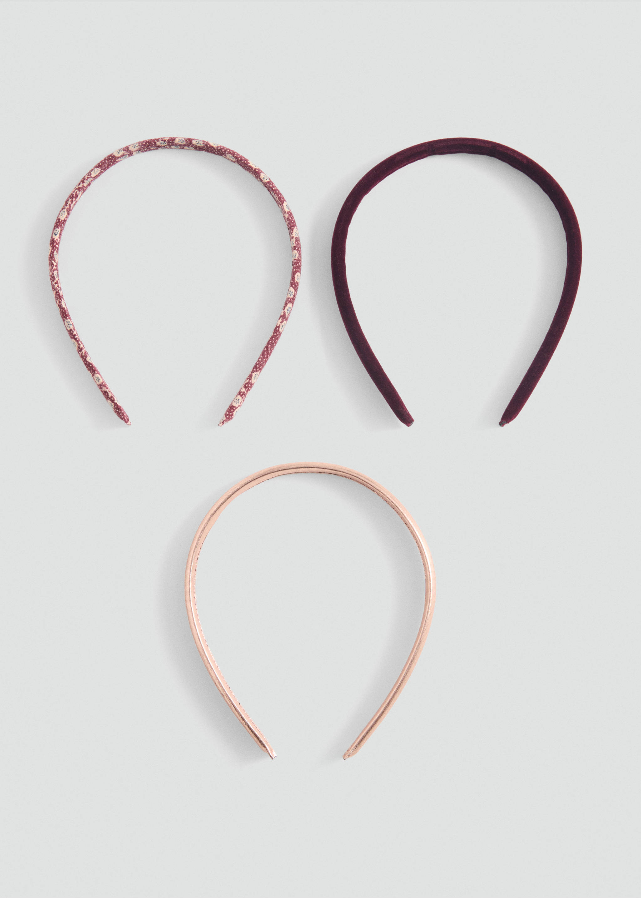 Pack of 3 headbands - Article without model, Maroon. Ref: 87010307-00.