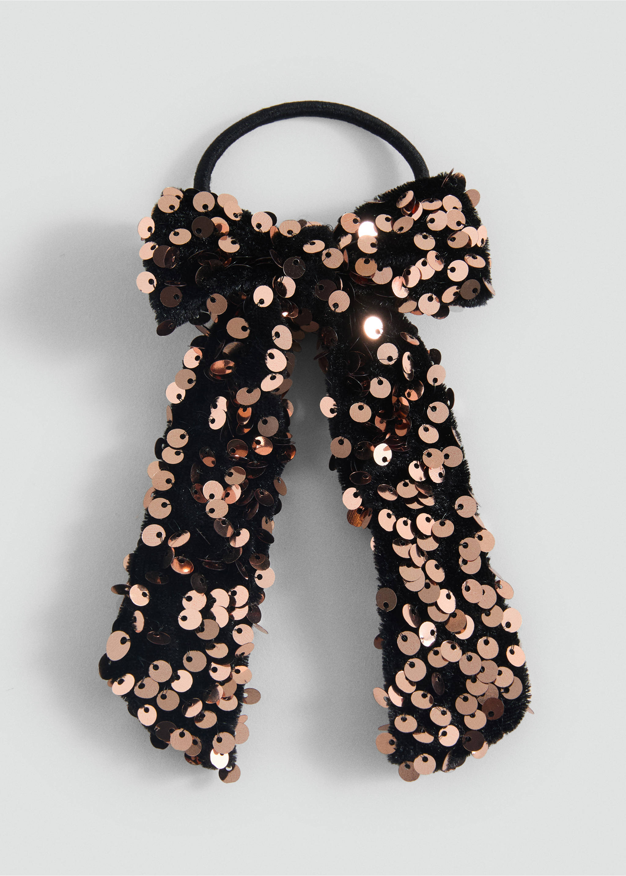 Bow scrunchie - Article without model, Gold. Ref: 87010308-00.