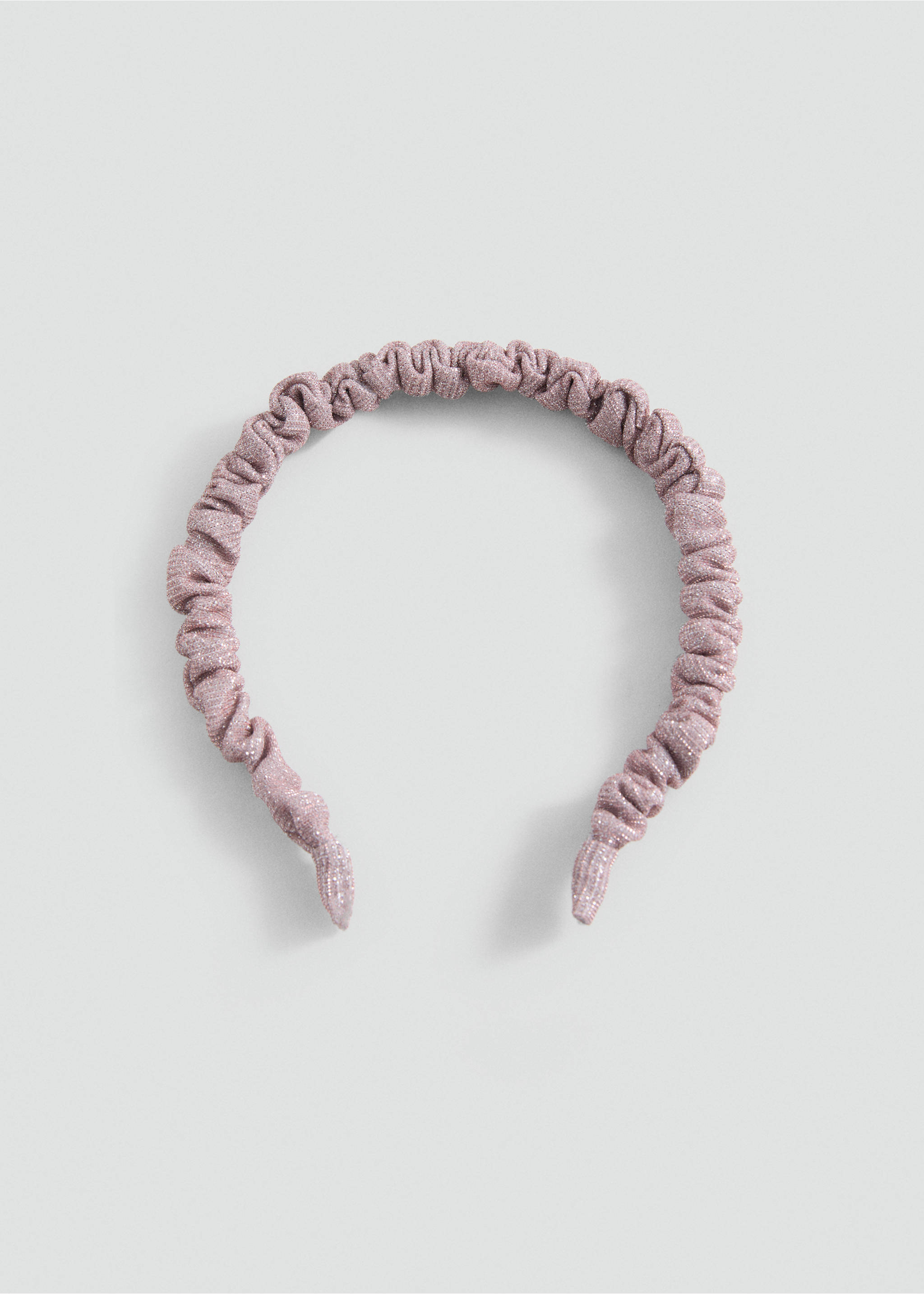 Sparkly Ruched Headband - Article without model, Pale Pink. Ref: 87010313-00.