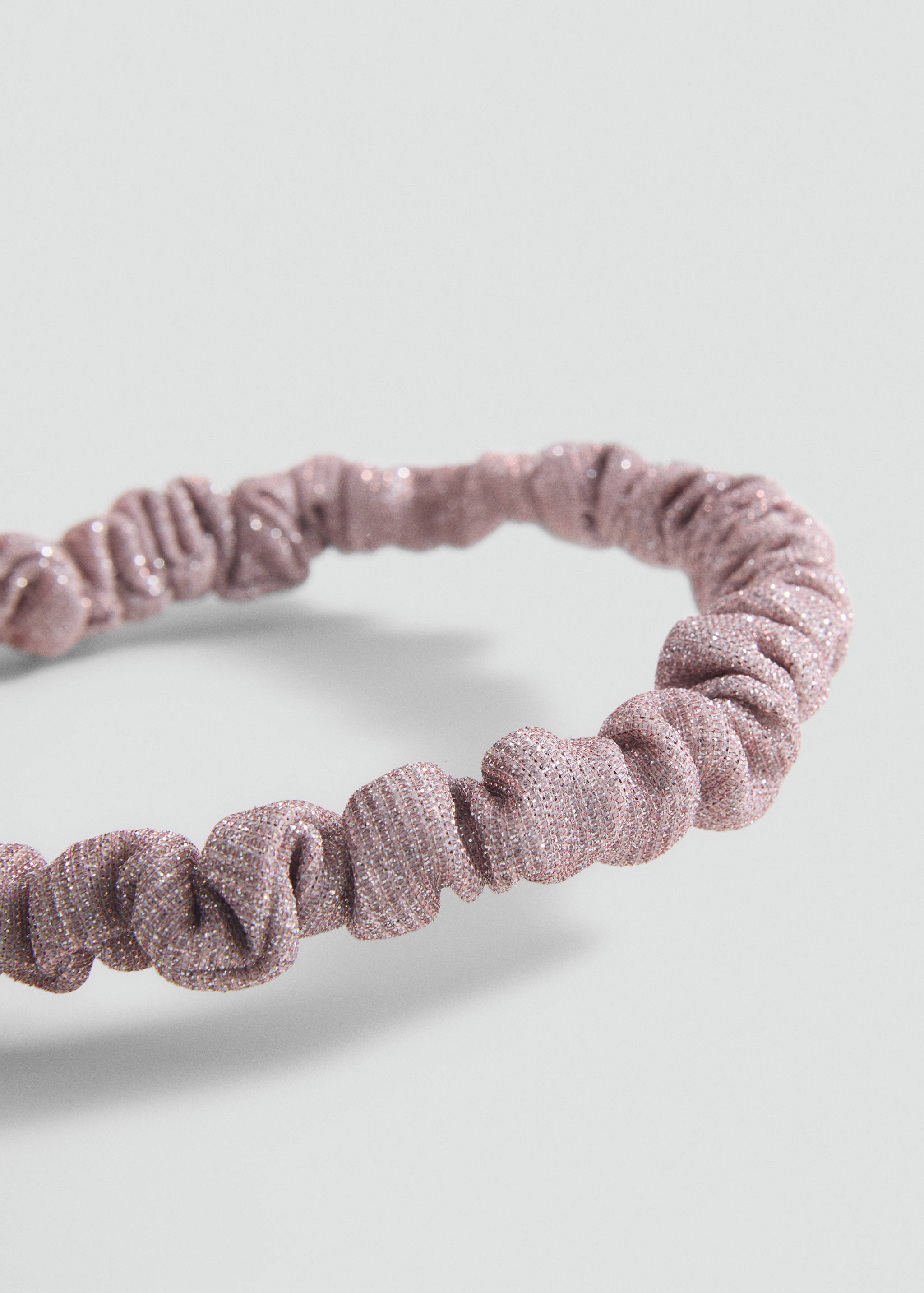 Sparkly Ruched Headband - Medium plane