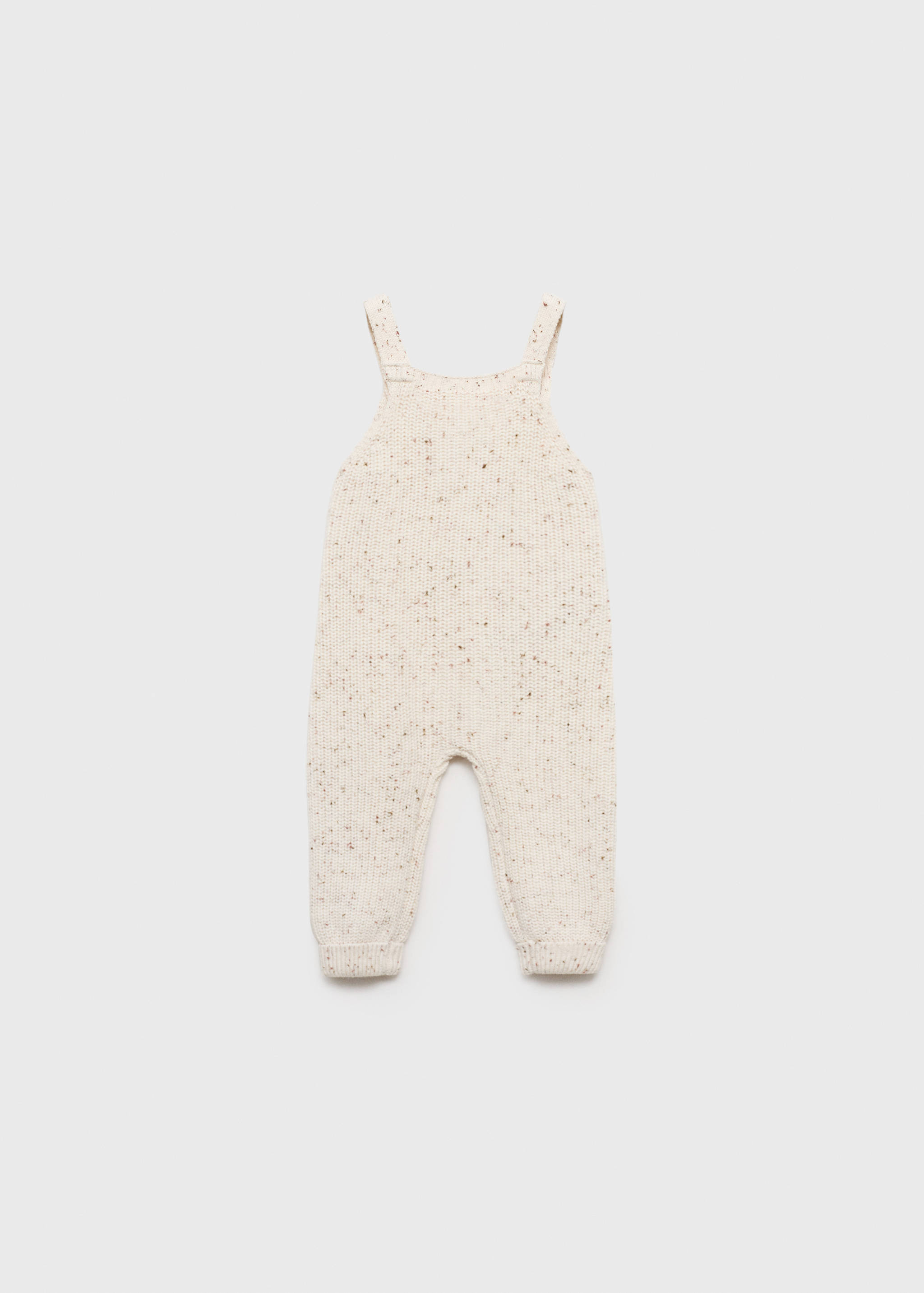 Cotton knit dungarees - Reverse of the article