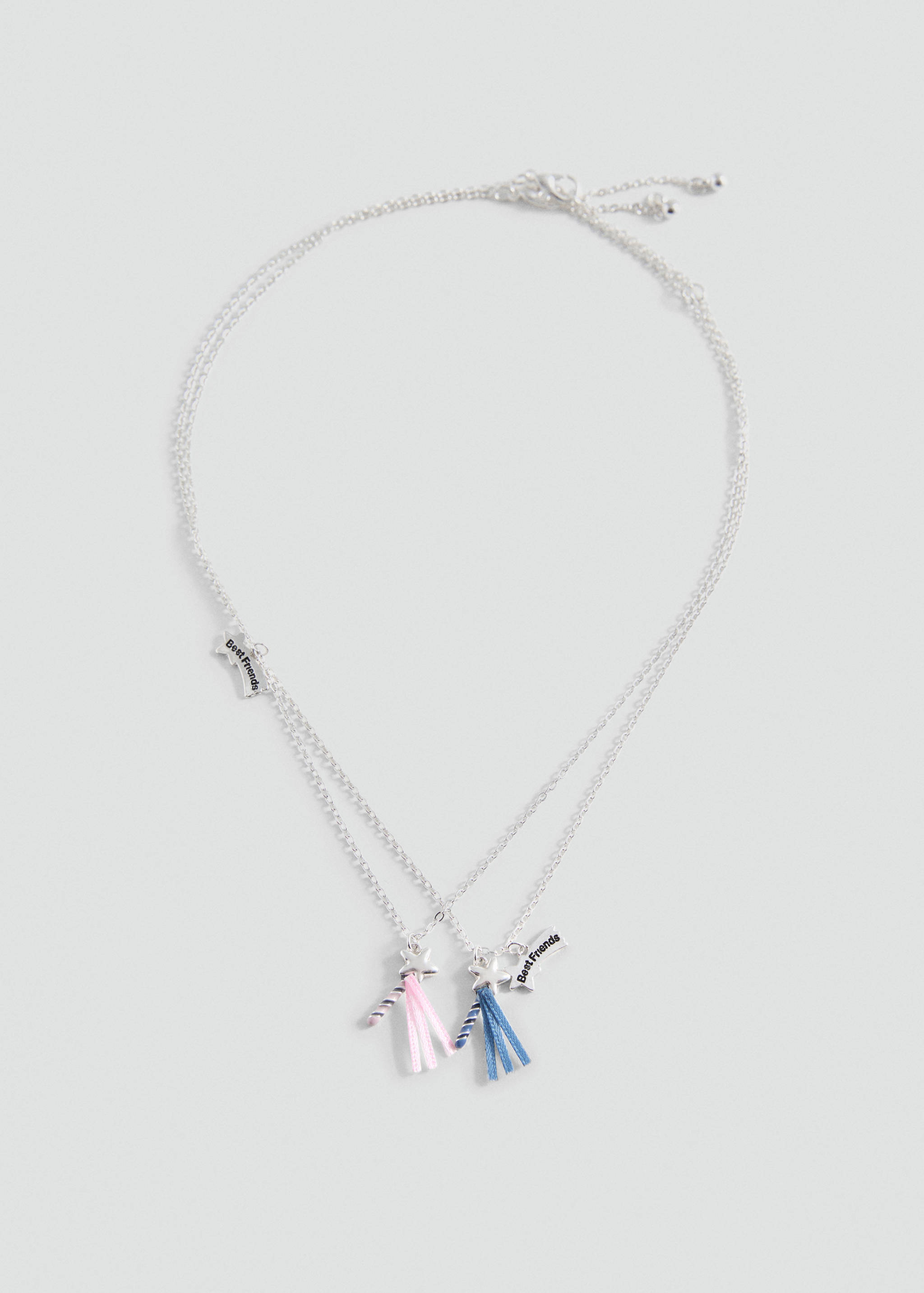 2 pack Best Friends necklace - Medium plane