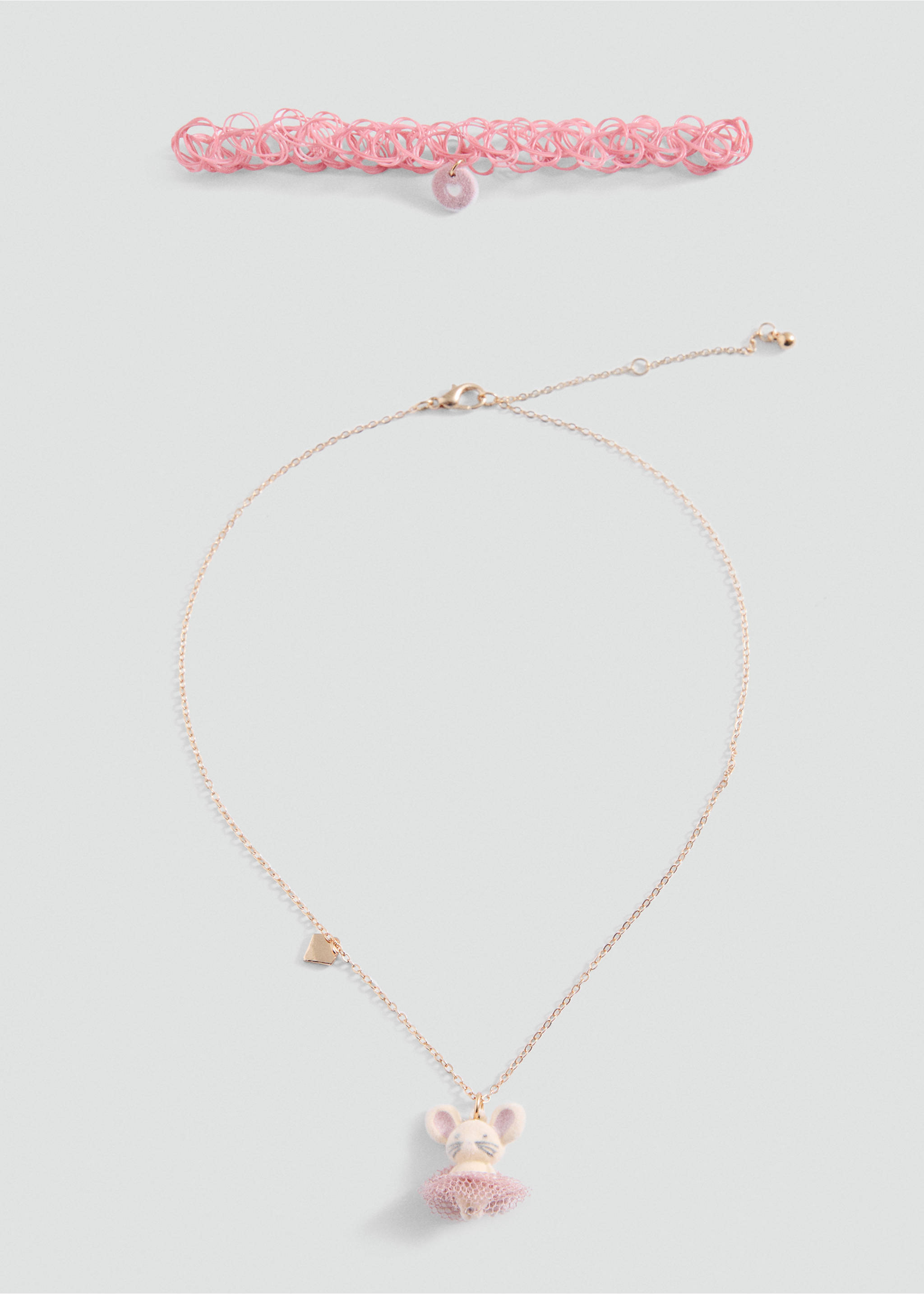 2 pack of necklaces - Article without model, Pale Pink. Ref: 87010325-00.