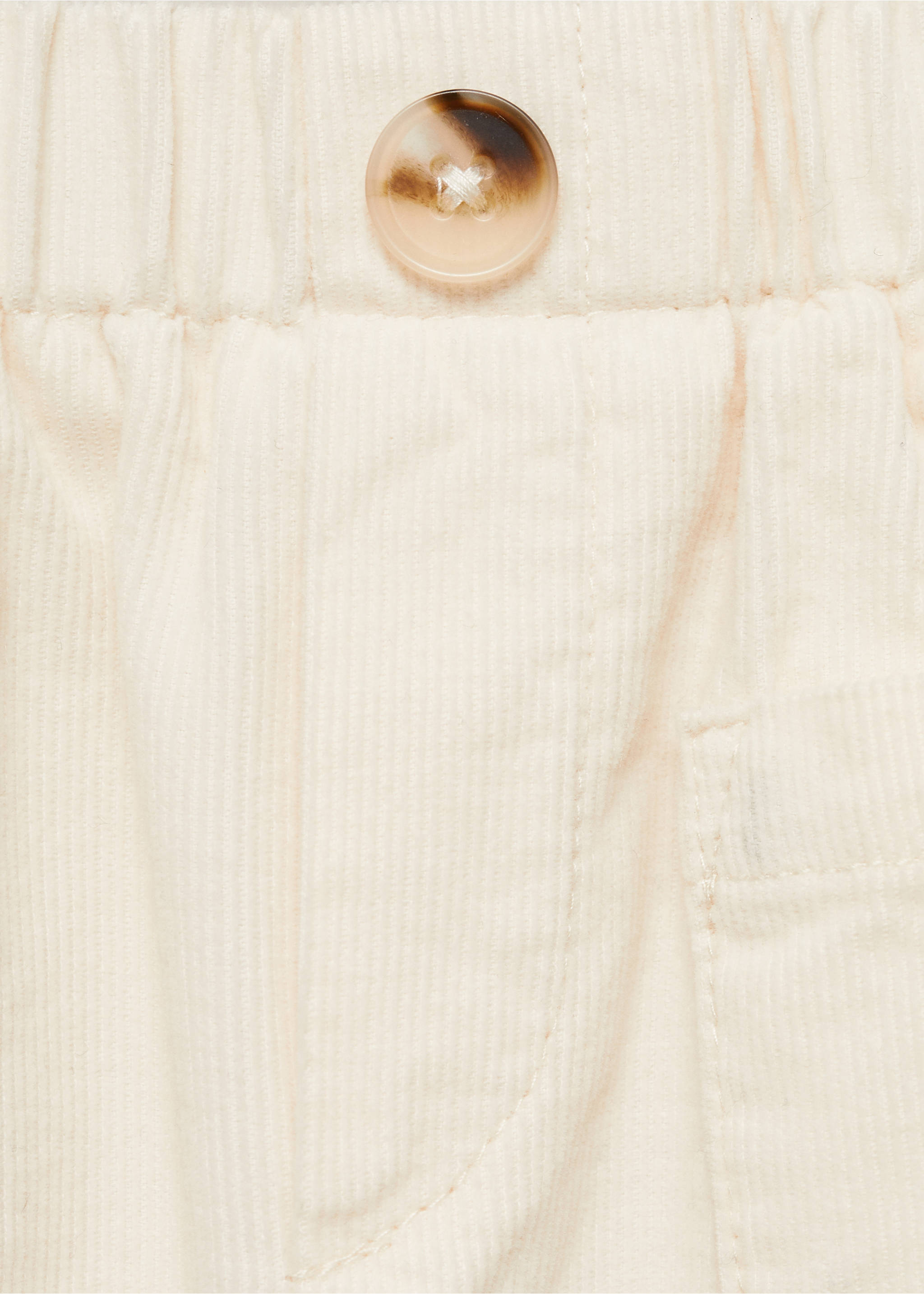 Παντελόνι κοτλέ τσέπες - Λεπτομέρεια του προϊόντος 8, Εκρού. Ref: 87010349-00.