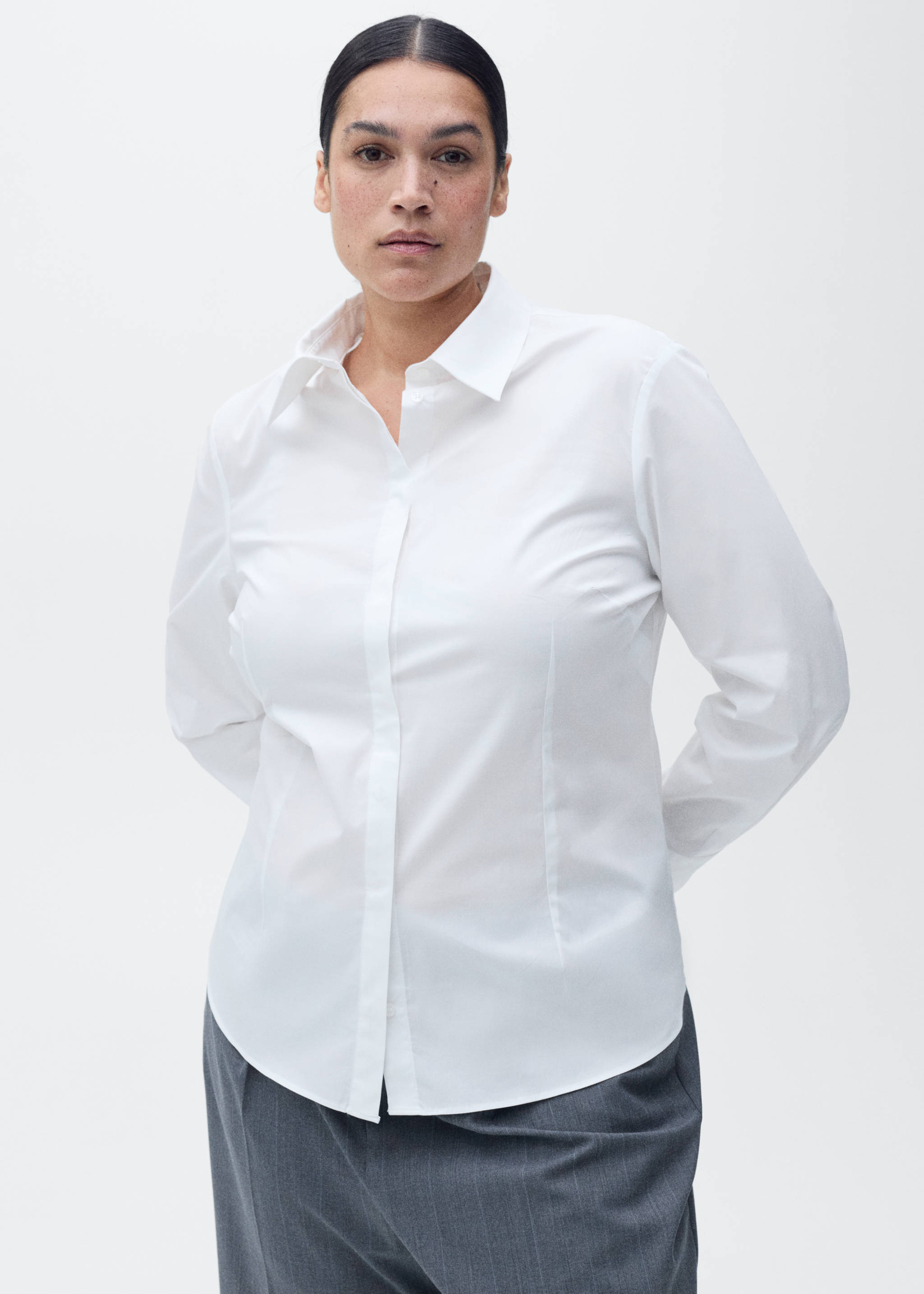Fitted cotton shirt - Details of the article 5