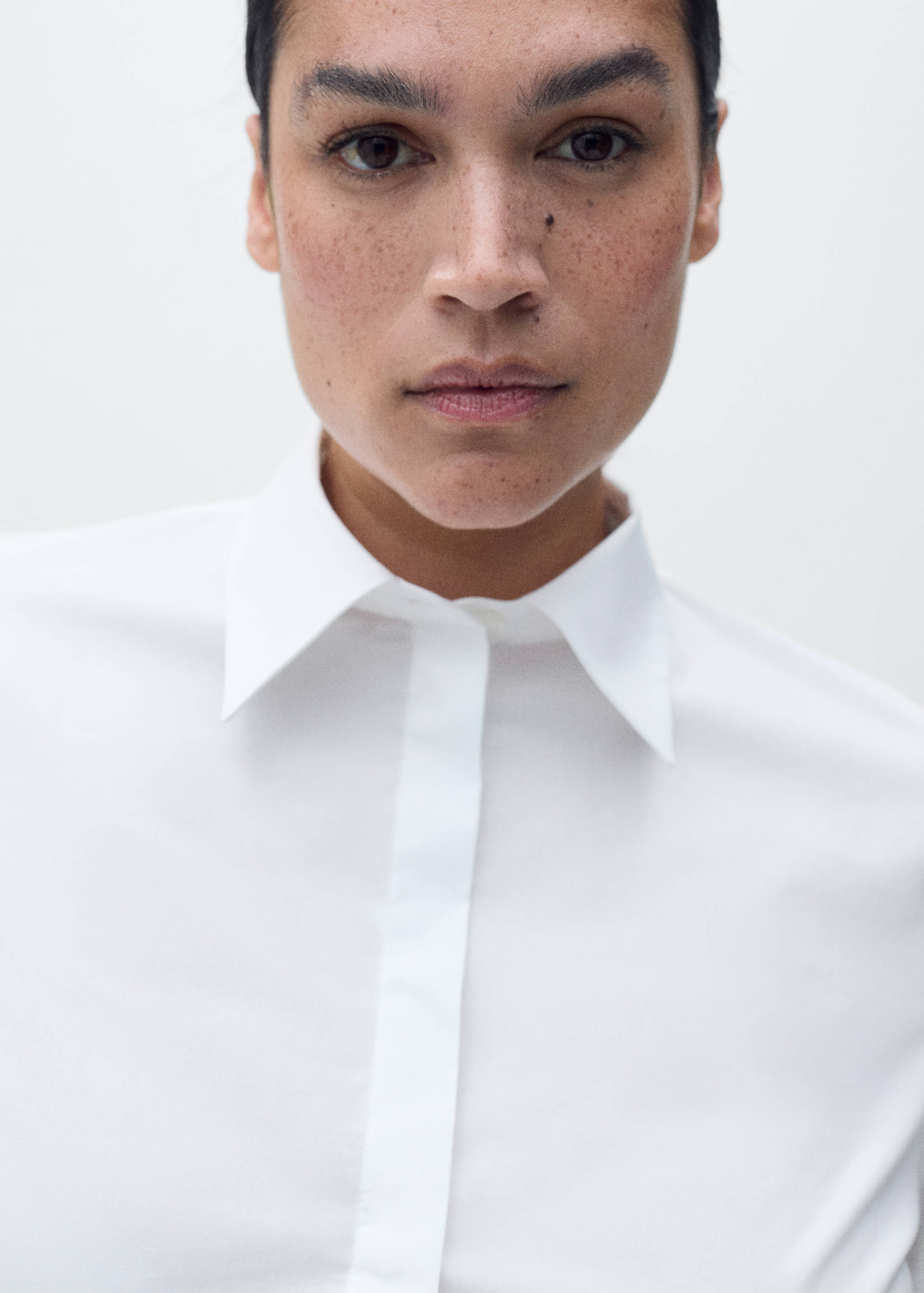Fitted cotton shirt - Details of the article 4
