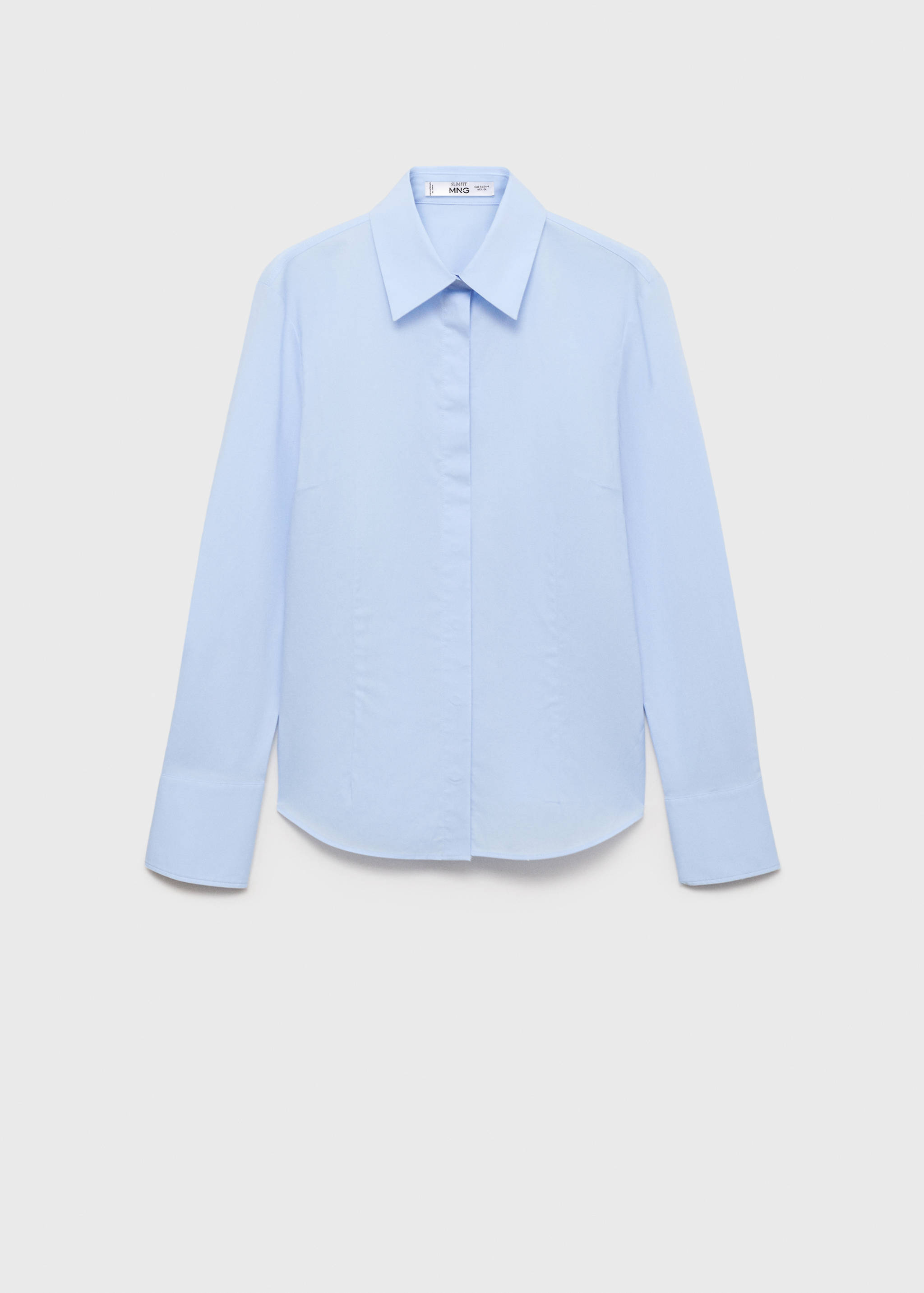 Fitted cotton shirt - Article without model