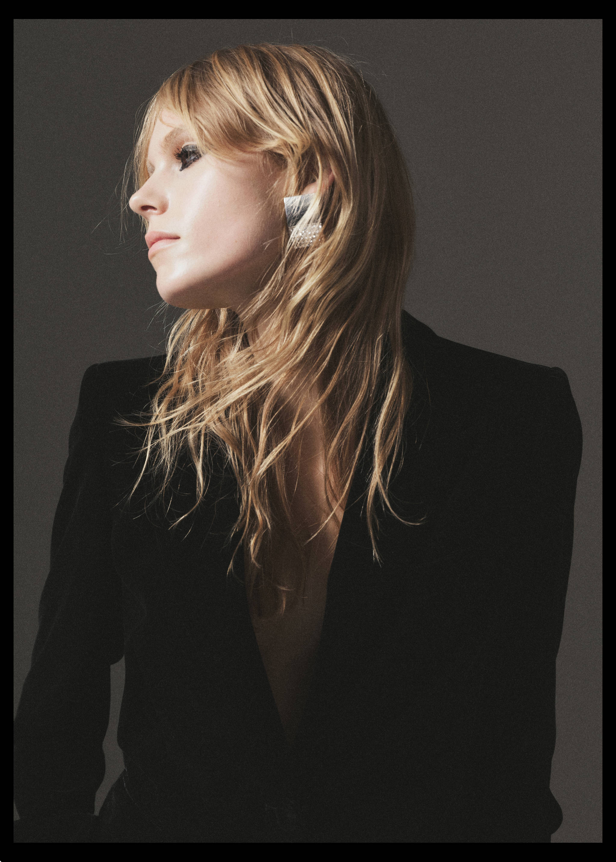 Rhinestone crystal earrings - General plane