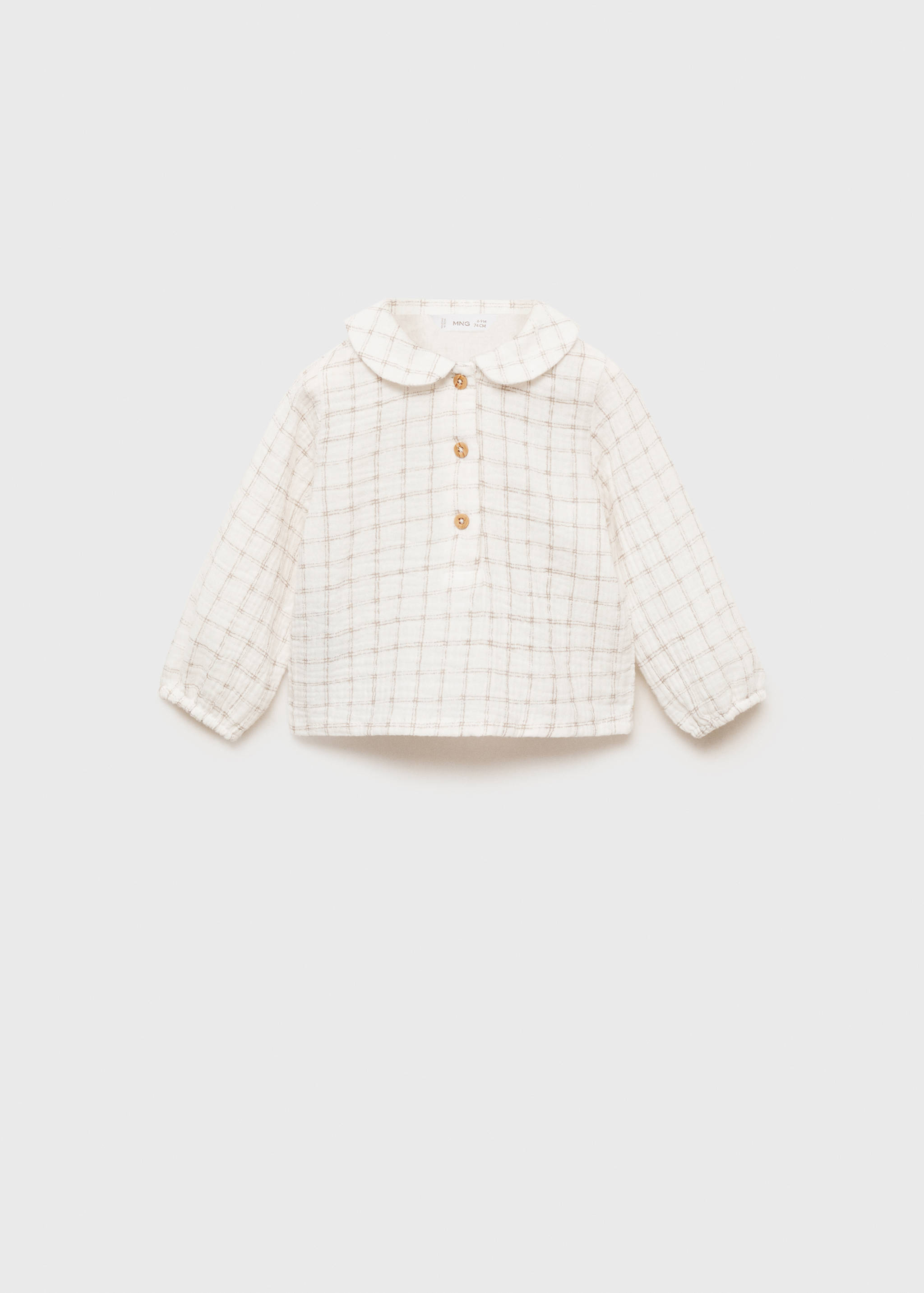 Check cotton blouse - Article without model