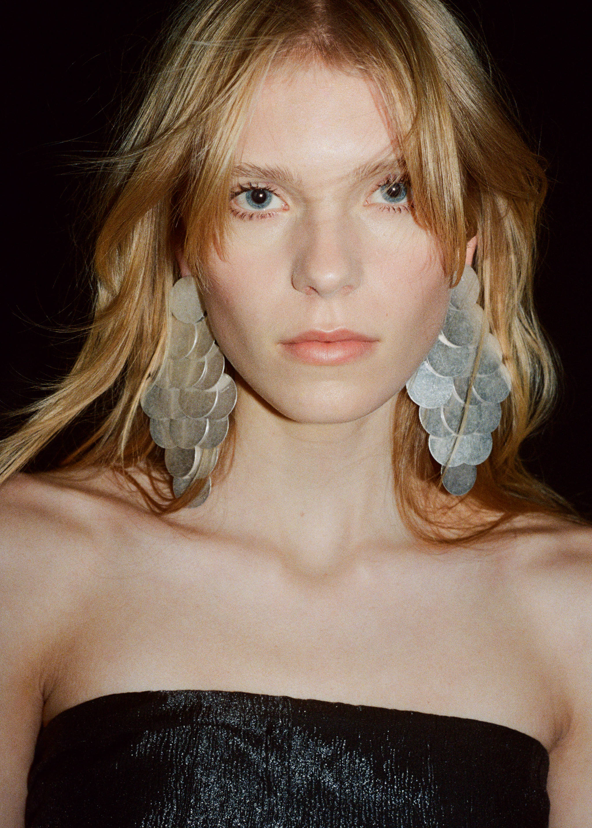 Cascade disc earrings - General plane