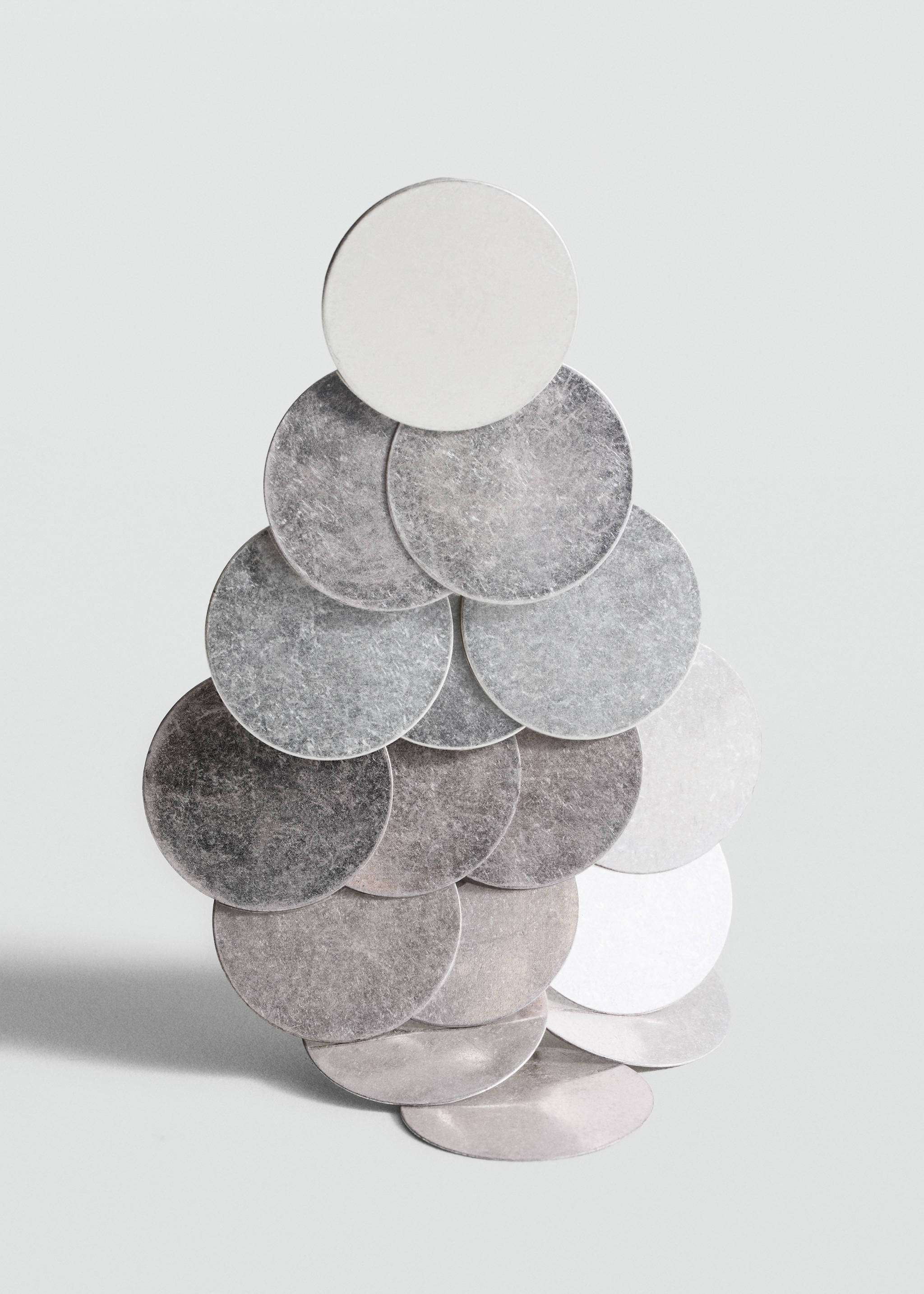 Cascade disc earrings - Medium plane