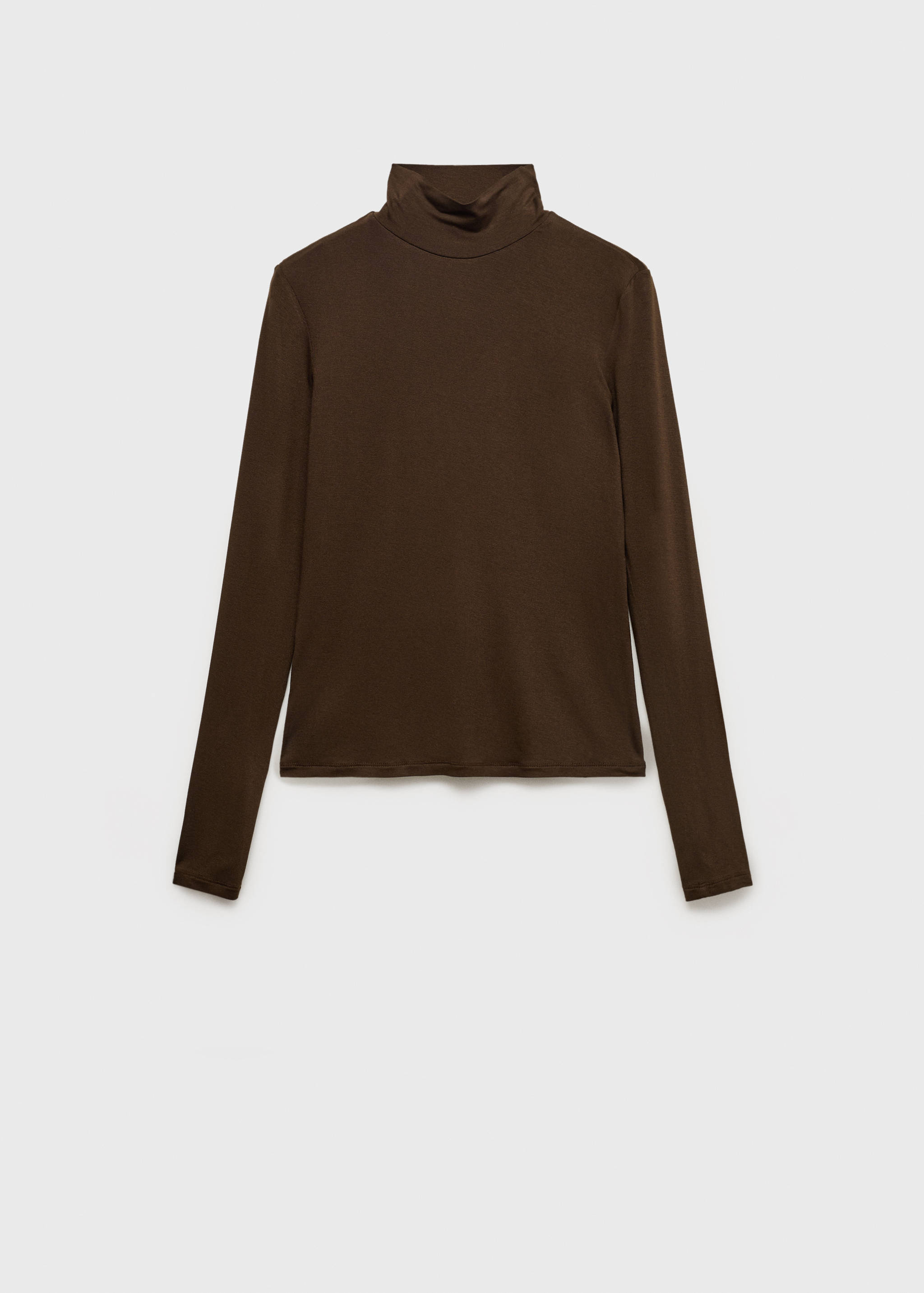 Langärmliges T-Shirt mit halbhohem Kragen - Artikel ohne Model