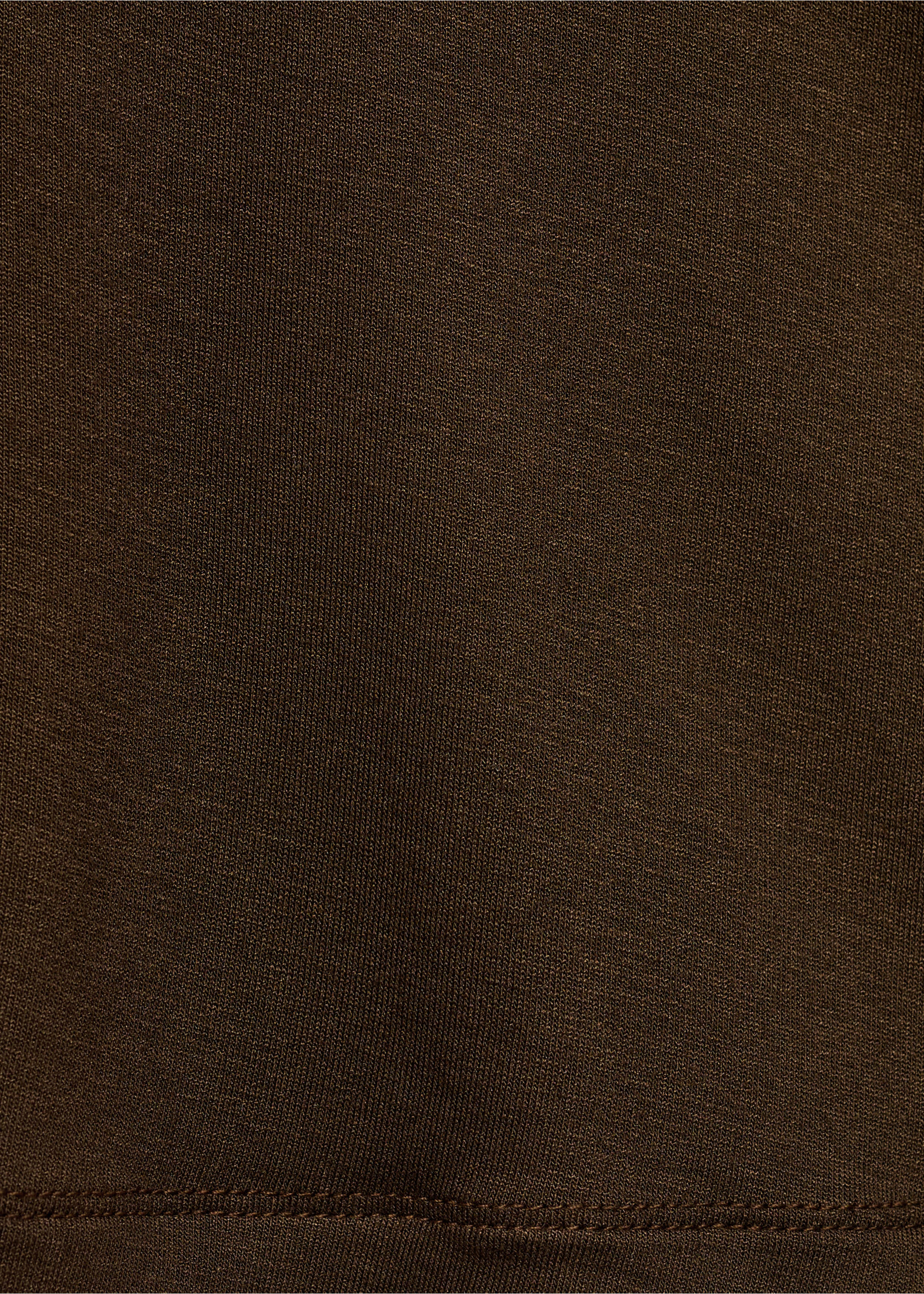 Perkins-neck long-sleeved t-shirt - Details of the article 8, Brown. Ref: 87010432-00.