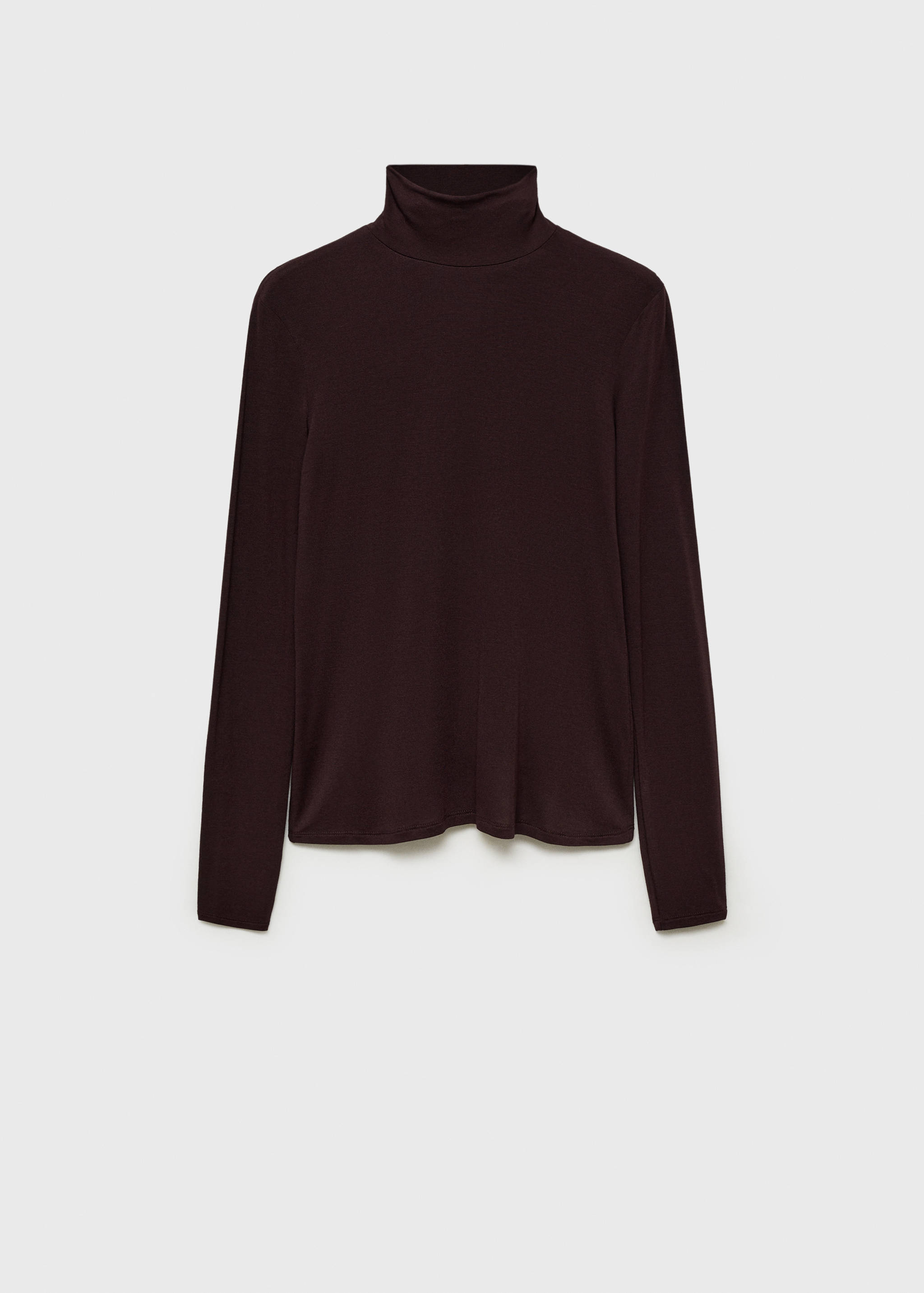 Langärmliges T-Shirt mit halbhohem Kragen - Artikel ohne Model