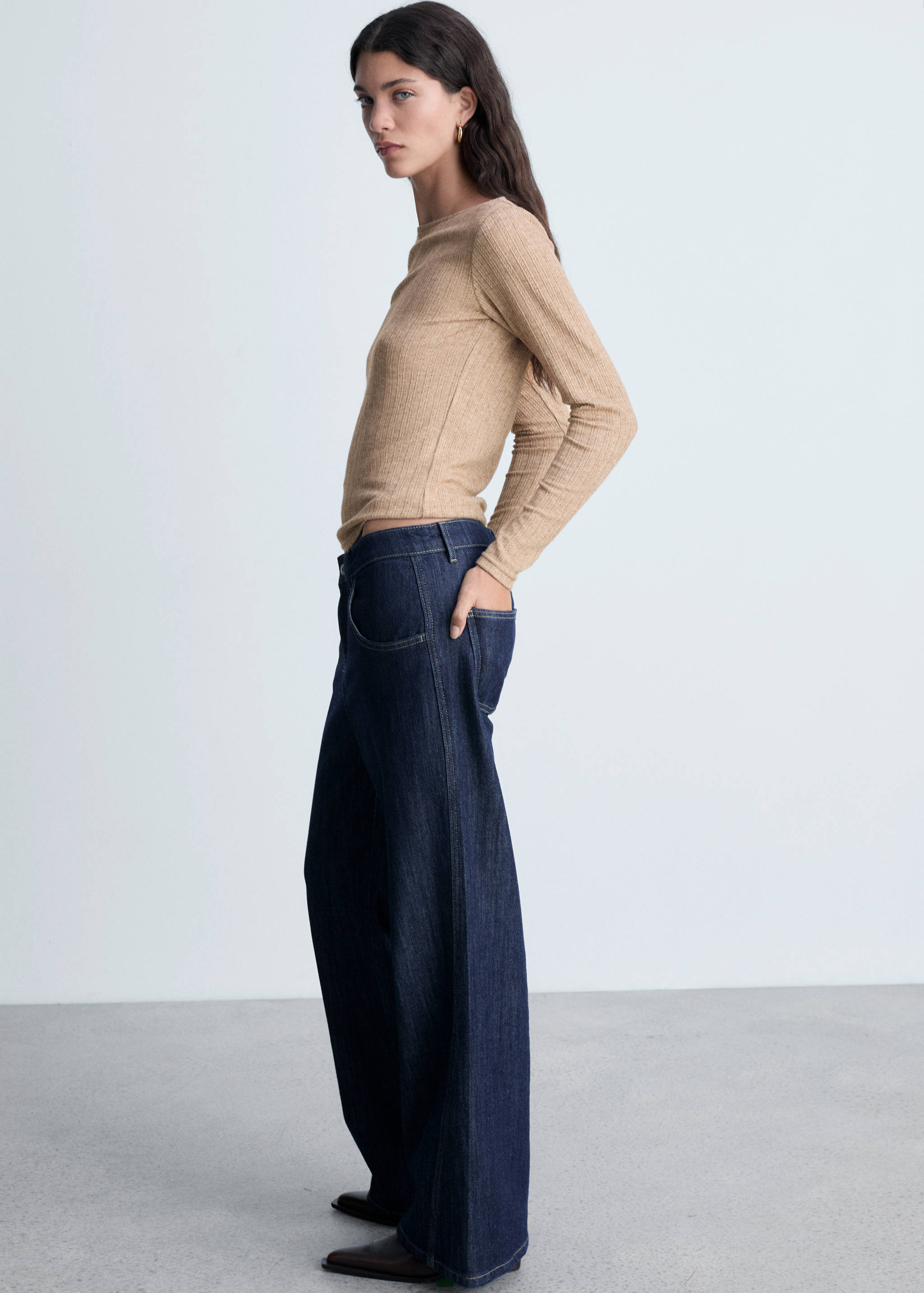 T-shirt met lange mouwen pointillé - Detail van het artikel 2