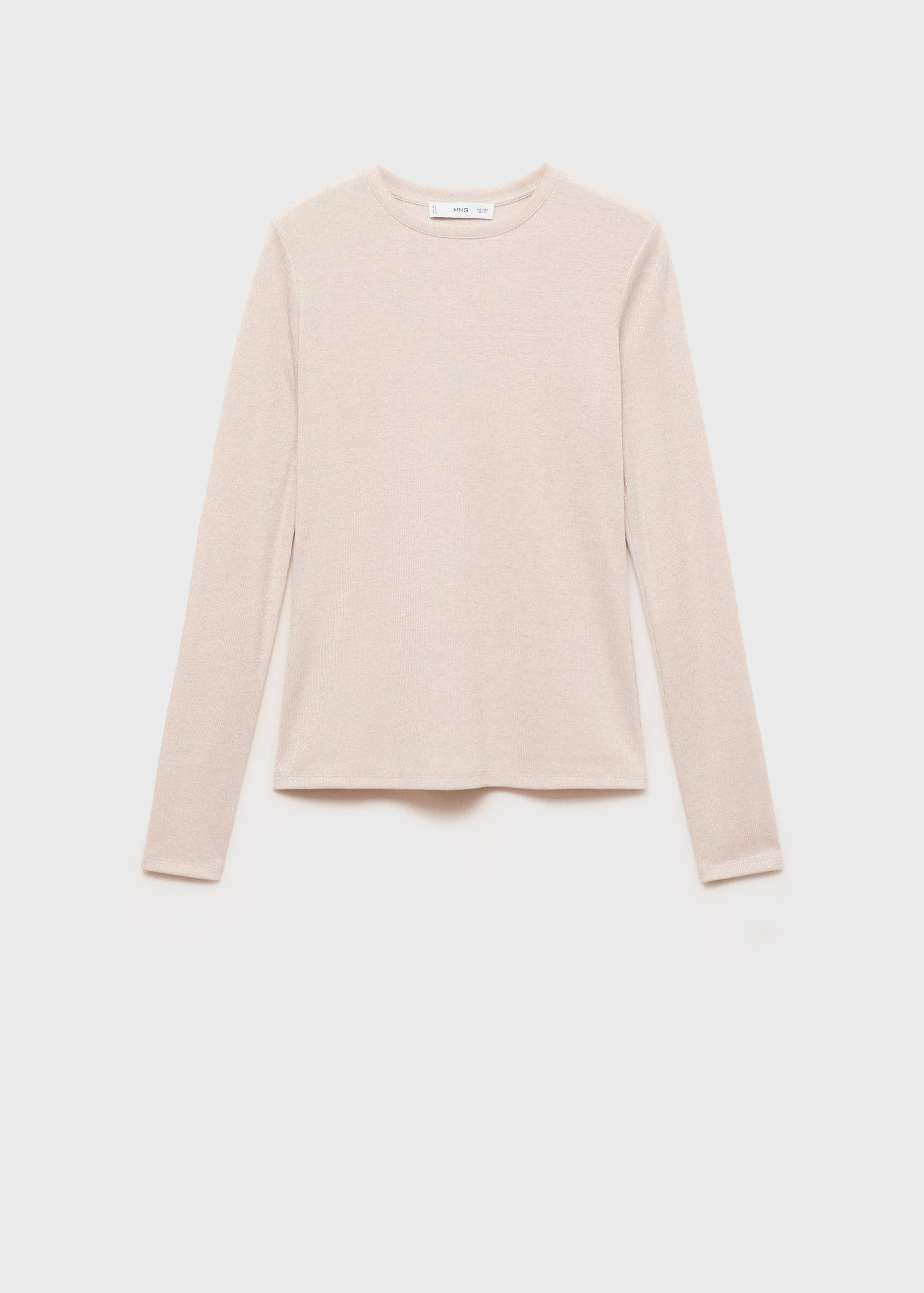 Lurex knitted t-shirt - Article without model