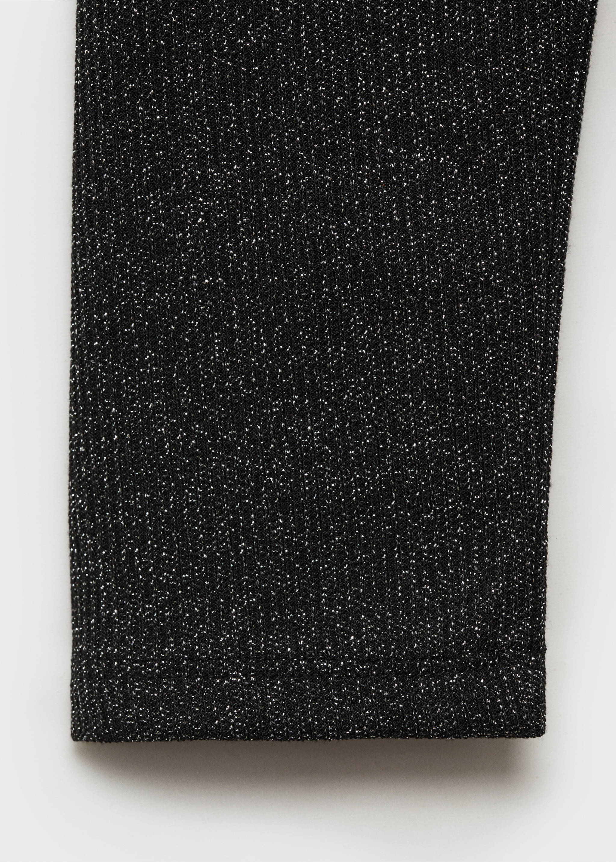 Lurex knitted t-shirt - Details of the article 0, Black. Ref: 87010439-00.
