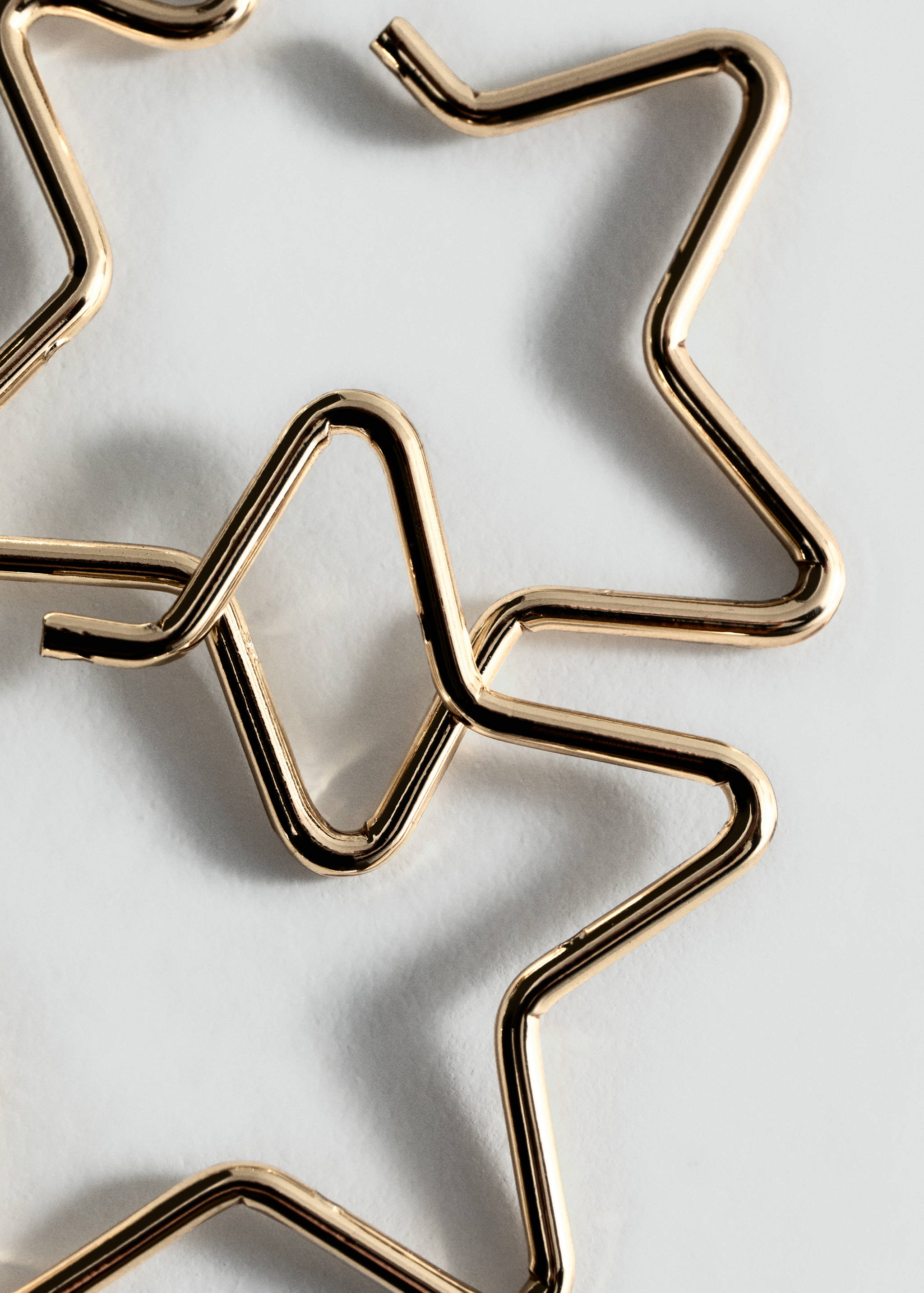 Star hoop earrings - Details of the article 1