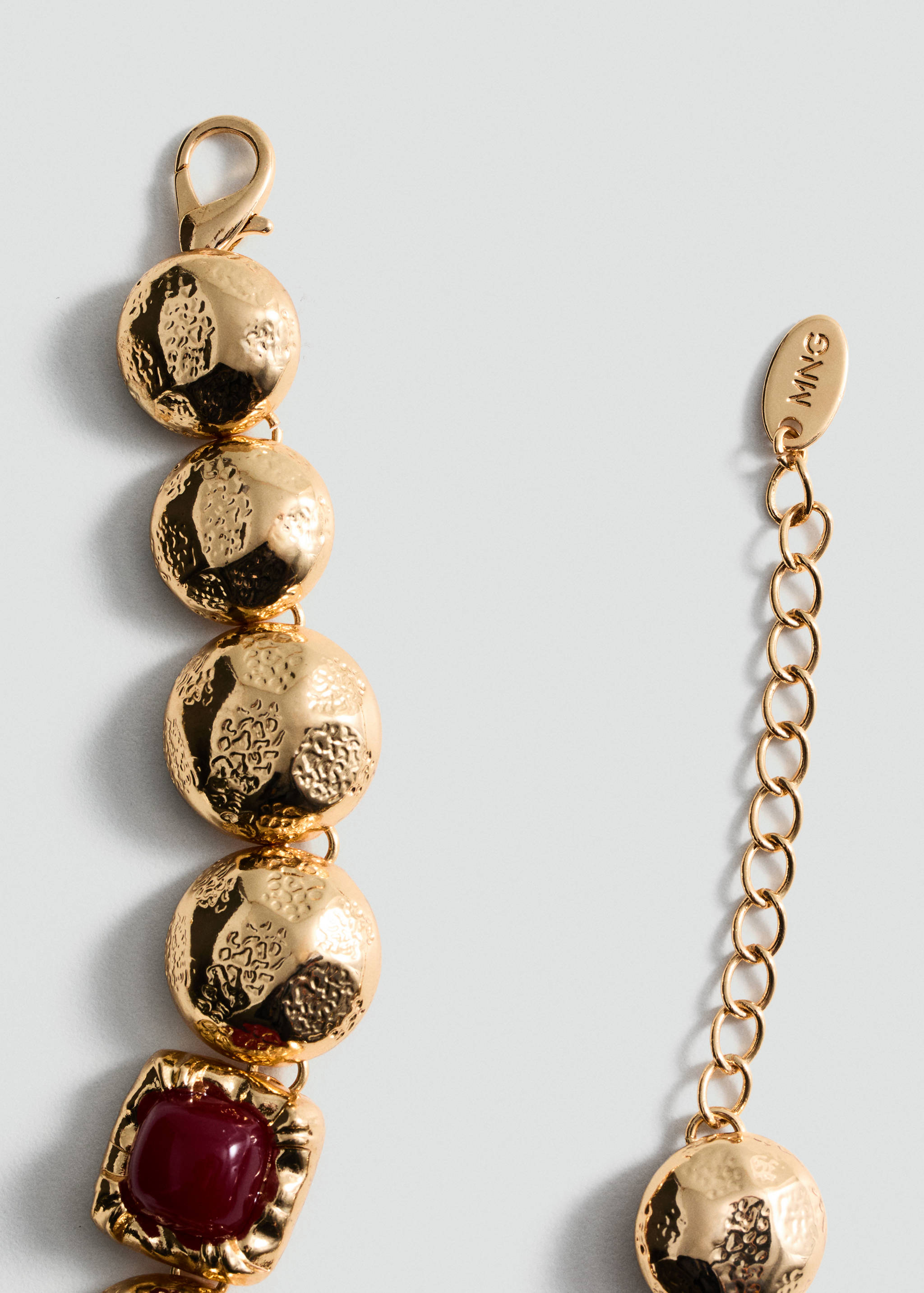 Combined beads necklace - Medium plane